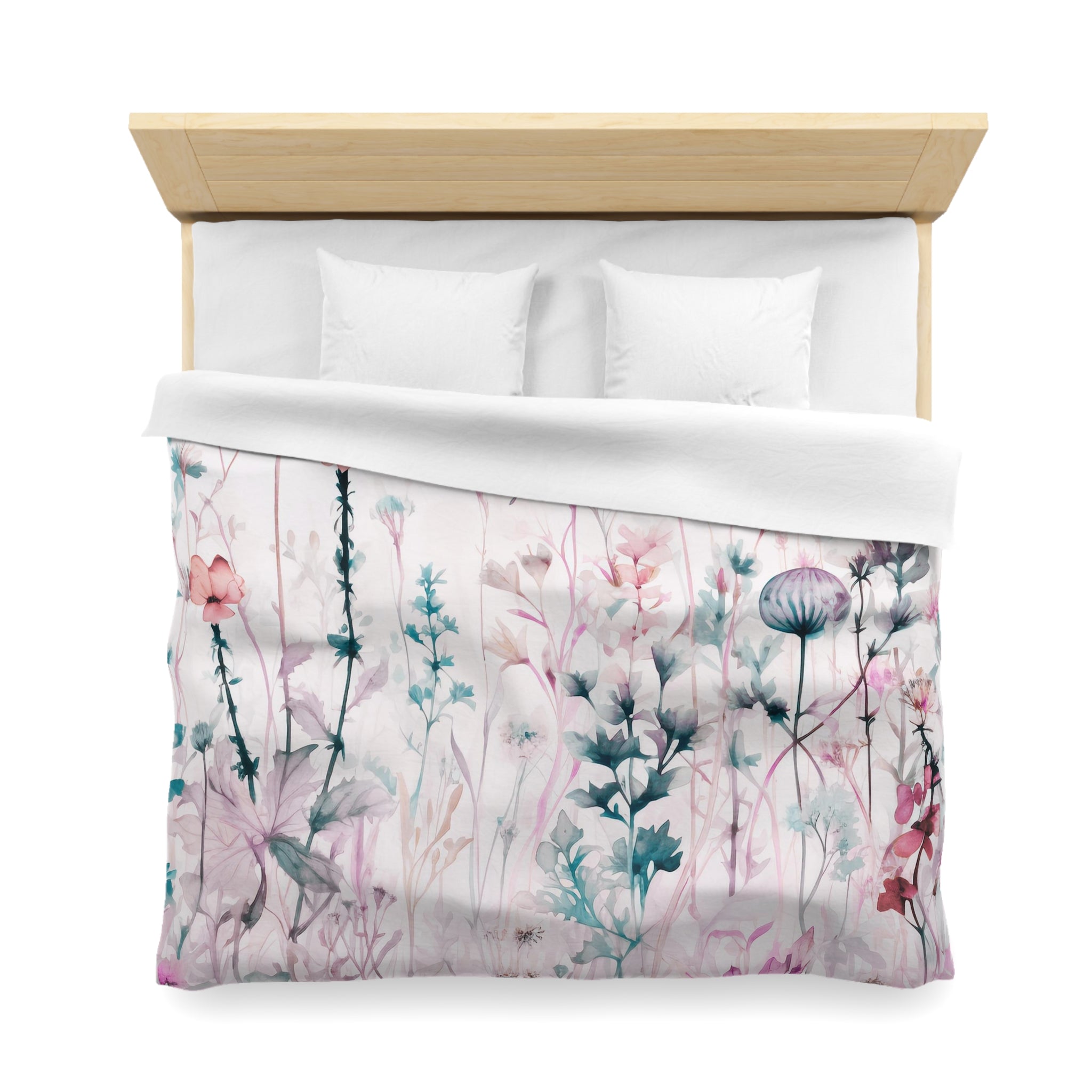 Floral Duvet Cover | Pin, Blue Bedding Blanket Cover