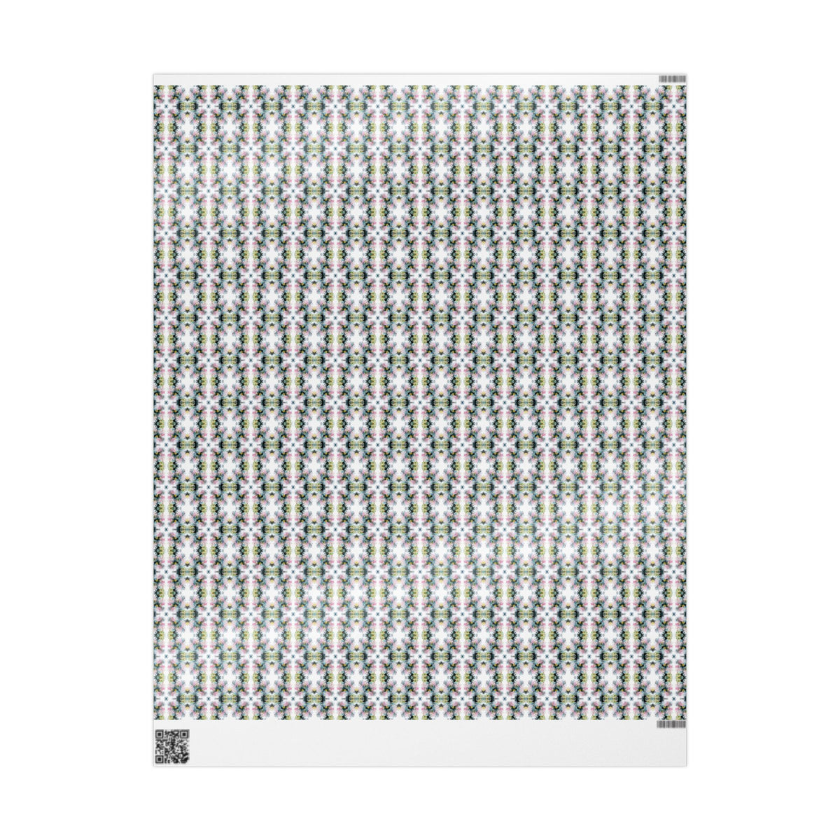 Blush Charcoal Mustard Watercolor Wrapping Paper, Boho Gift Wrap