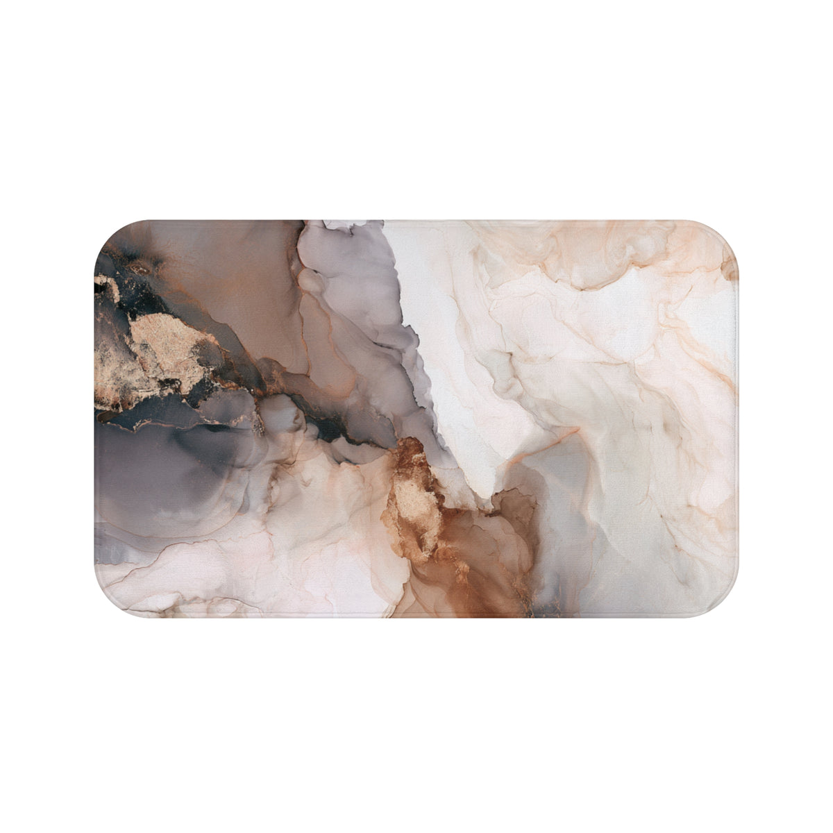 abstract marble-like patterns in various shades of brown, beige, and gray, creating a visually striking and artistic composition.