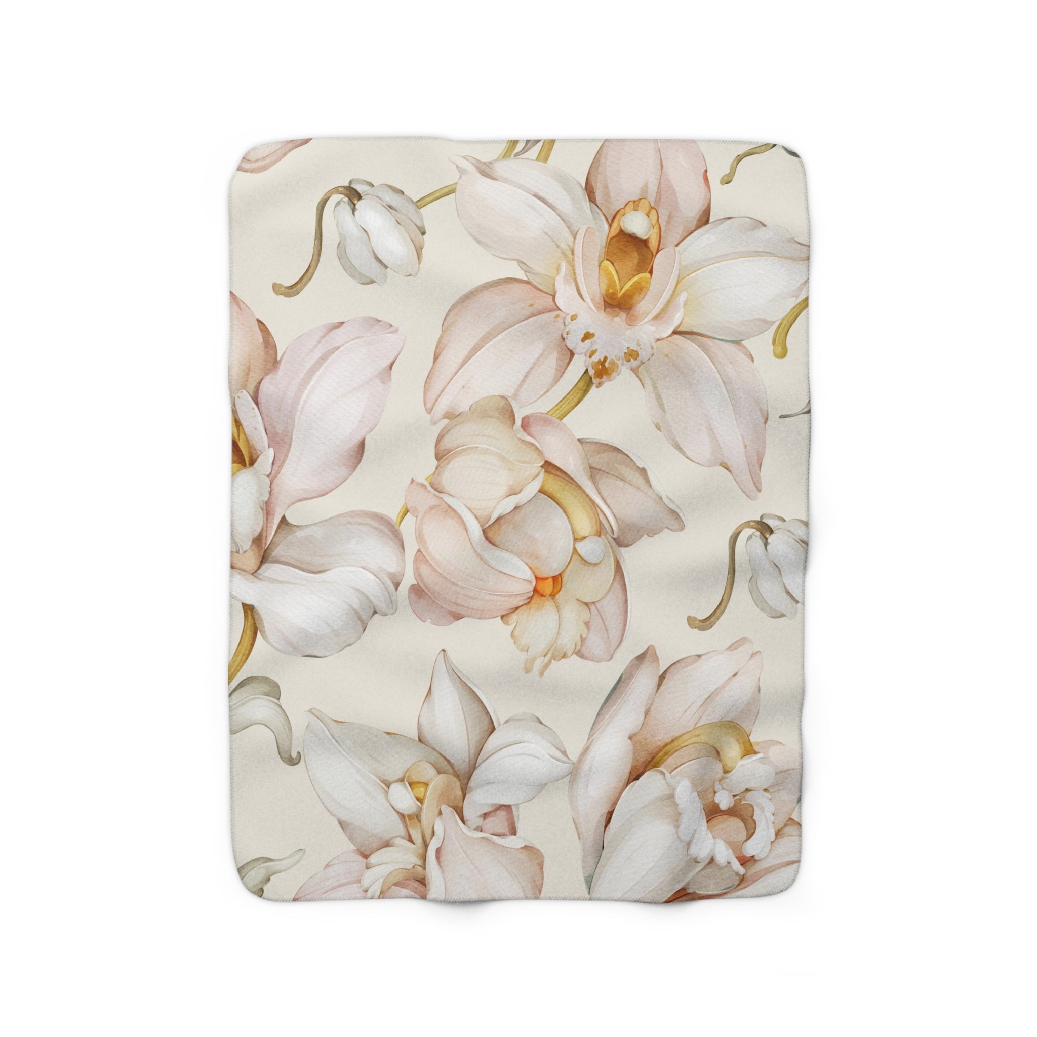 Cozy Comfy, Blanket | Orchids Blush Beige Pink Ivory