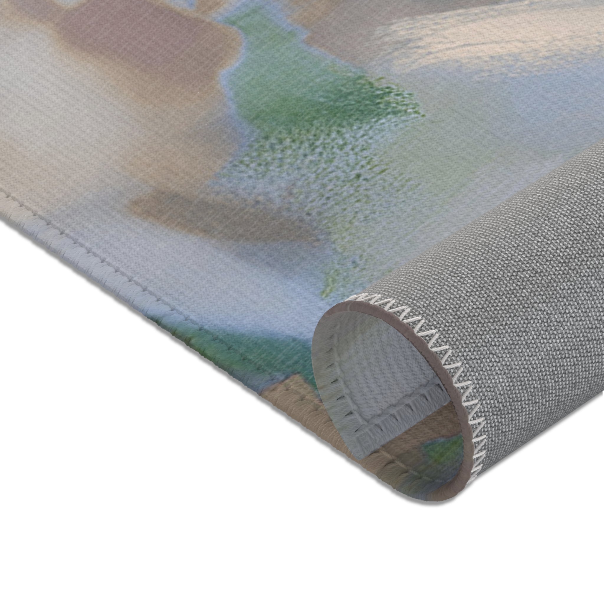 Abstract Ombre Area Rug | Pastel Rug