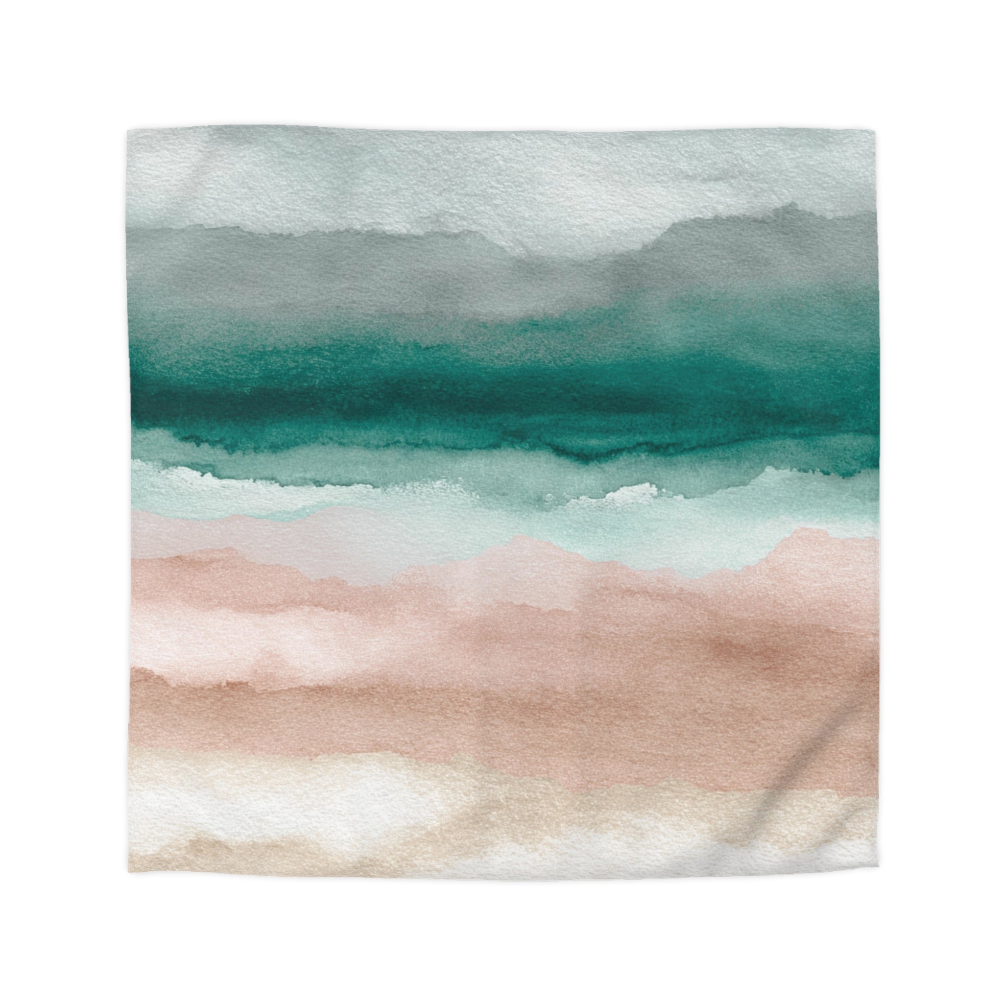 Ombre Duvet, Pillow Cover | Pink Green Bedroom Decor