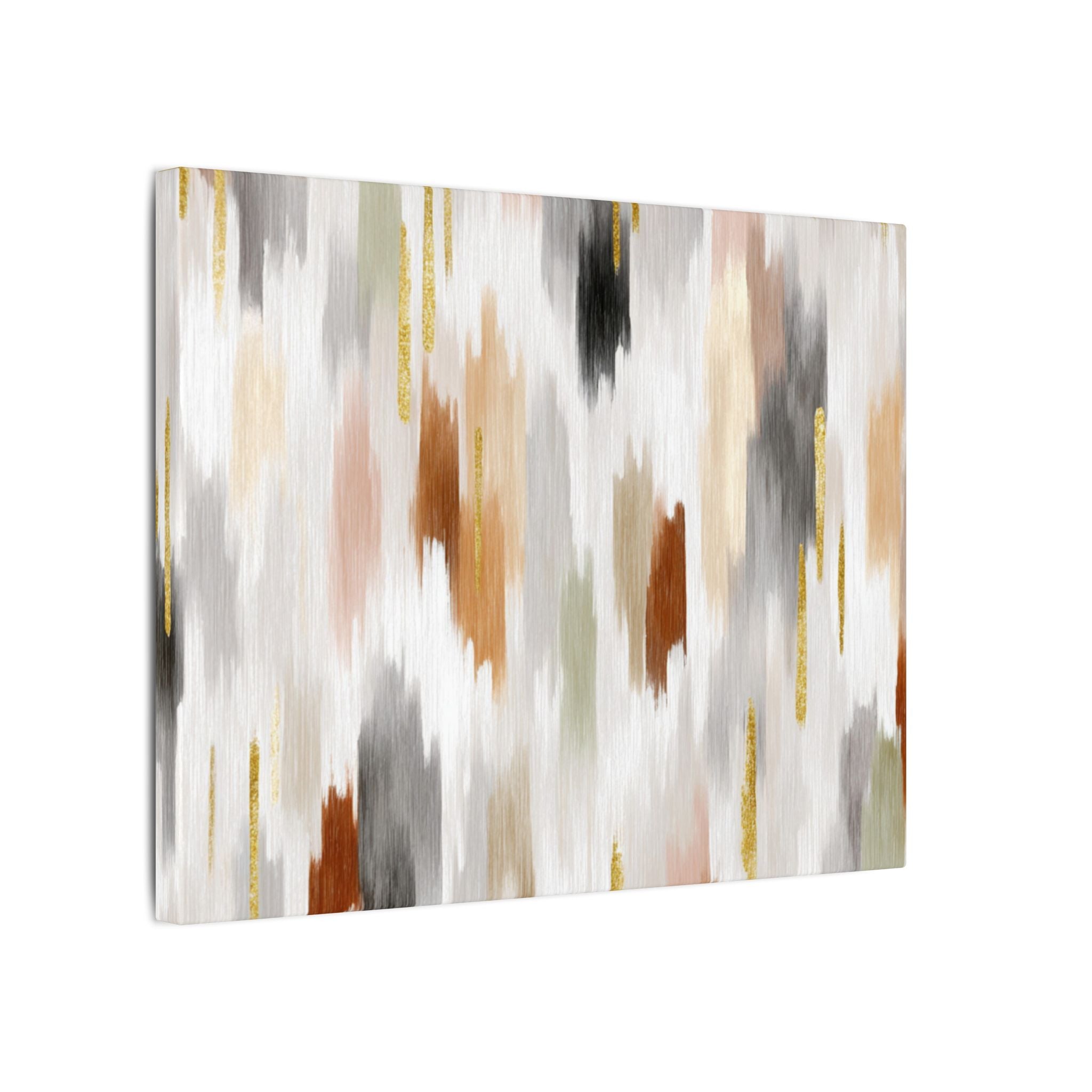 The image is a large abstract painting with a variety of colors and brushstrokes, creating a dynamic and visually interesting composition.