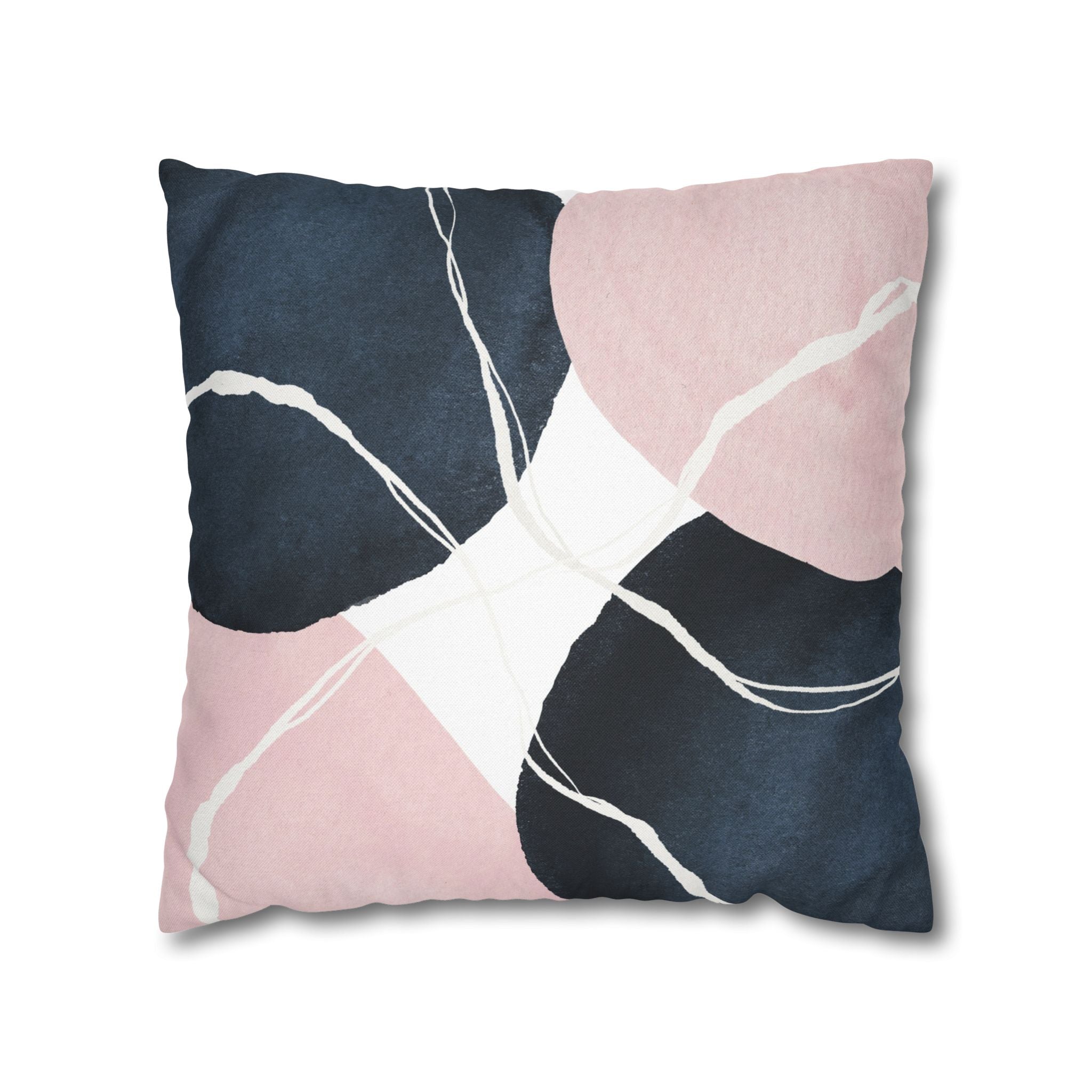 Abstract Throw Pillow Cover, Watercolor Modern Organic Decor Cushion