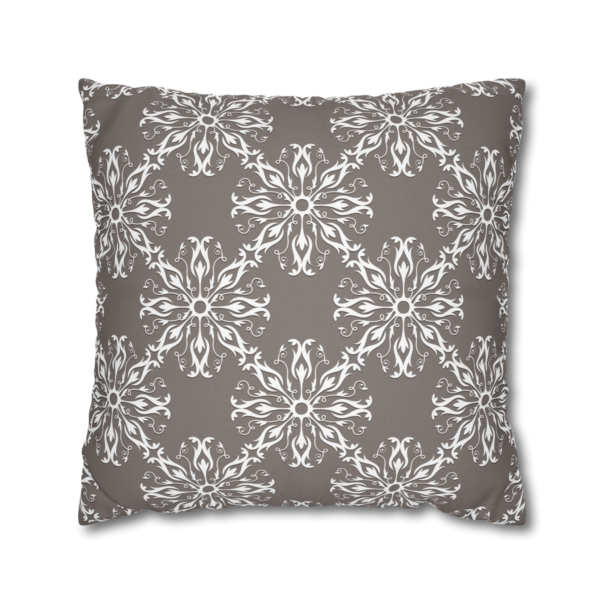 Retro Pillow Cover | Vintage Art Deco, Nouveau Grey White