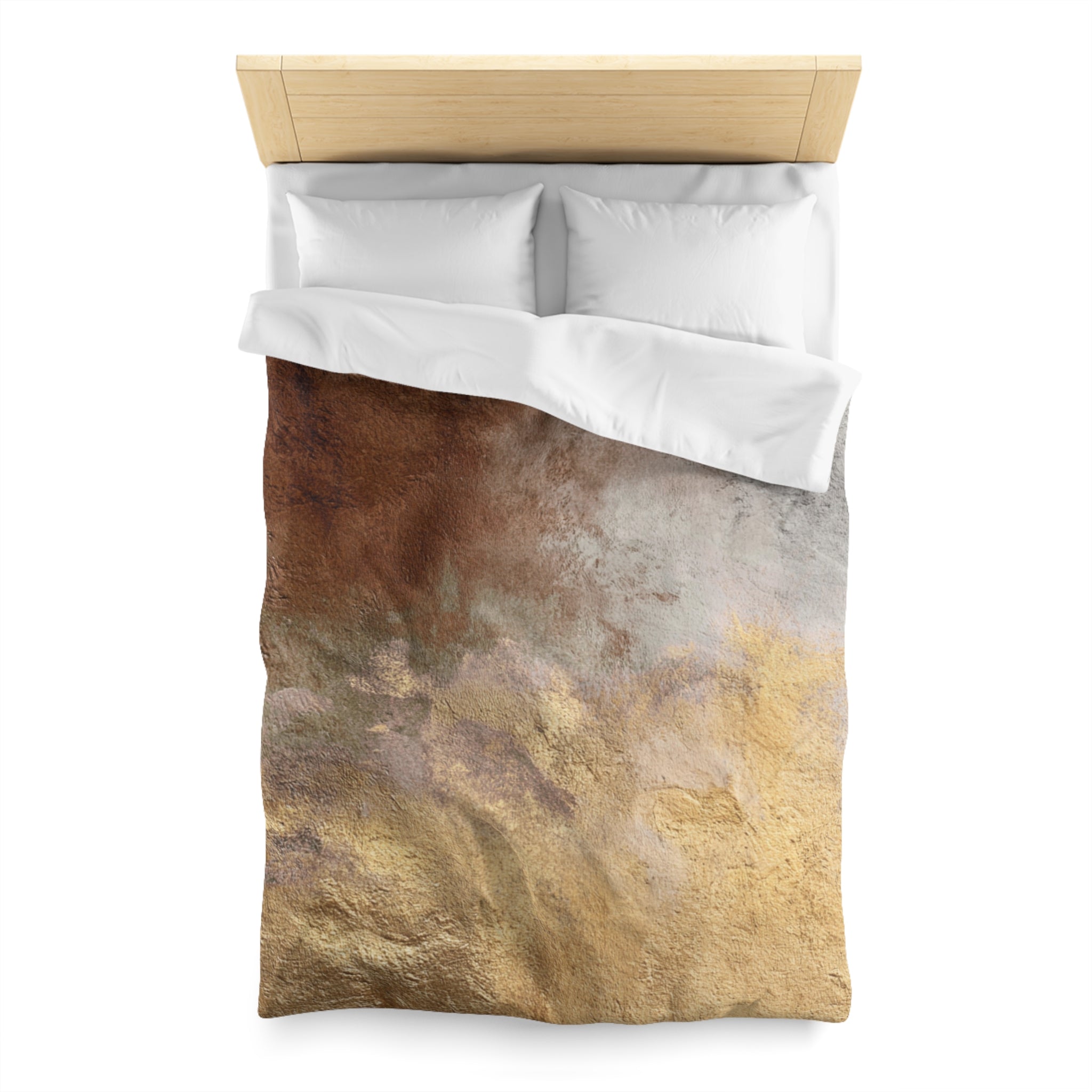 Farmhouse floral duvet cover set in a bright contemporary bedroom