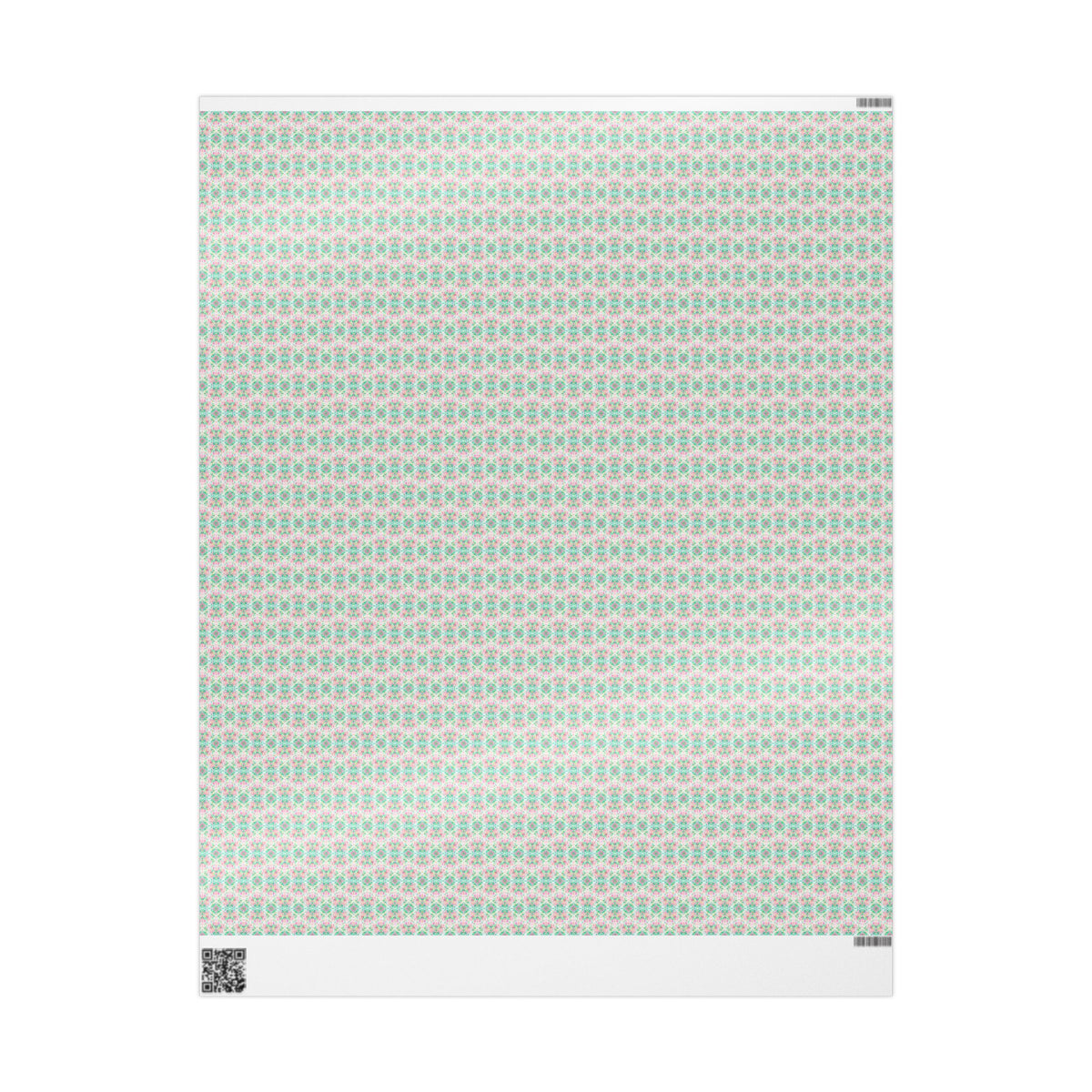 Bright Pink Green Watercolor Wrapping Paper, Kaleidoscope Gift Wrap