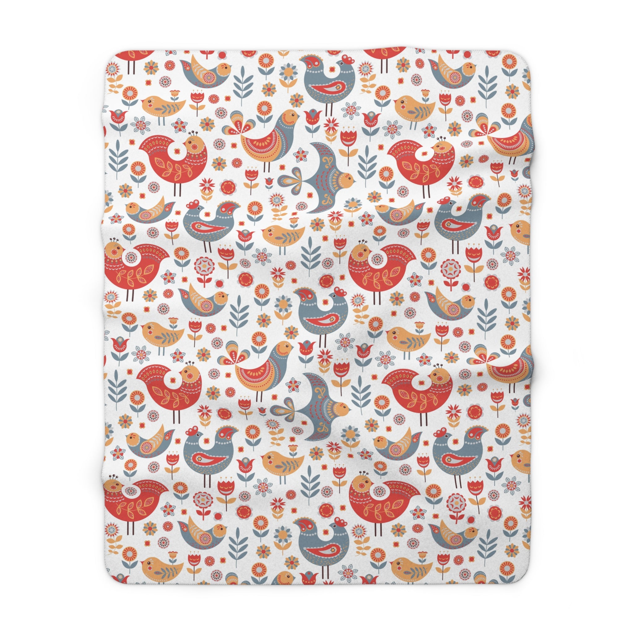 Holidays Throw Blanket | Nordic Scandinavian Folk Art