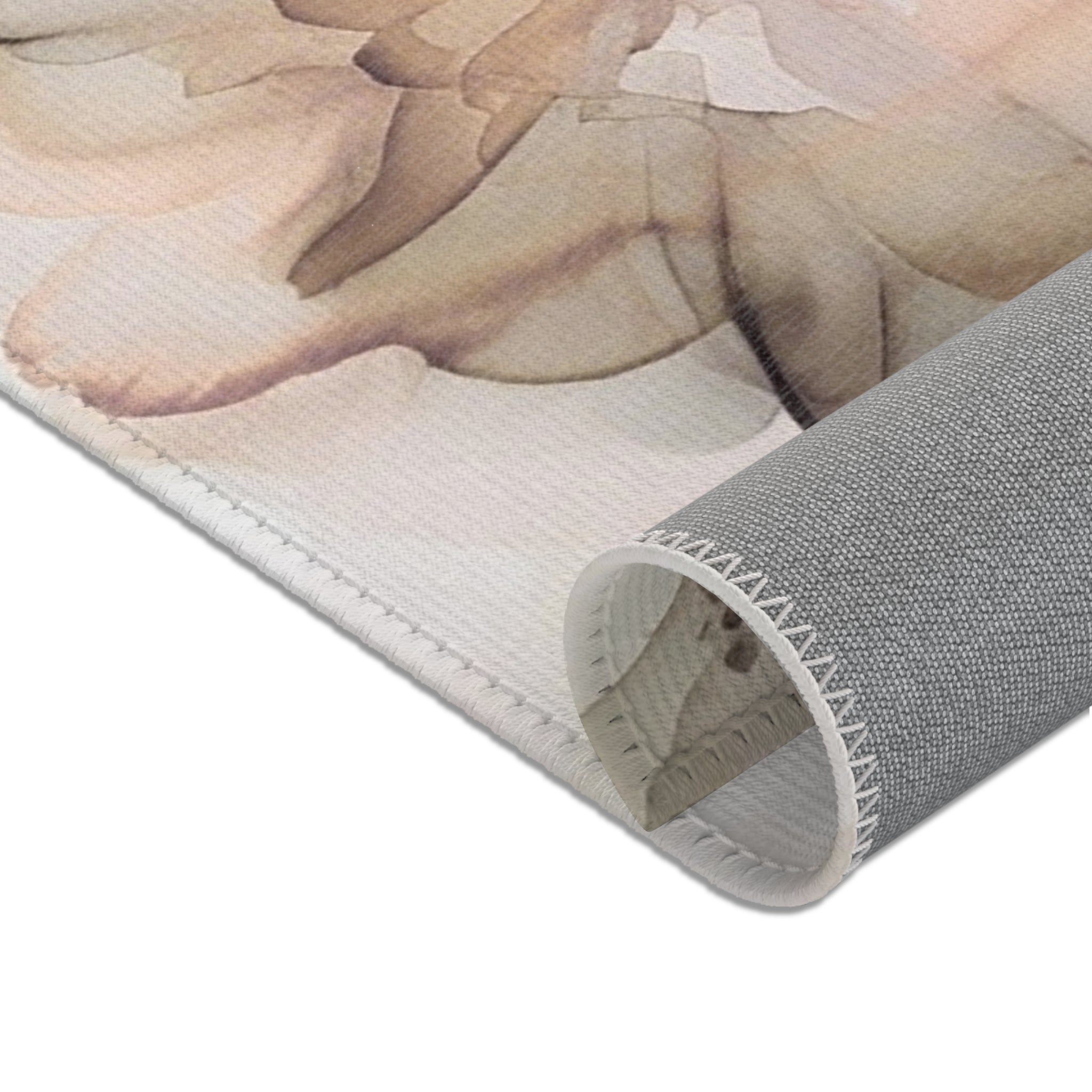 Abstract Large Area Rug | Modern Ombre Floral Watercolor Rug