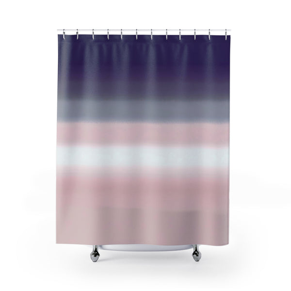Abstract Shower Curtain | Lavender Purple, Blush Pink