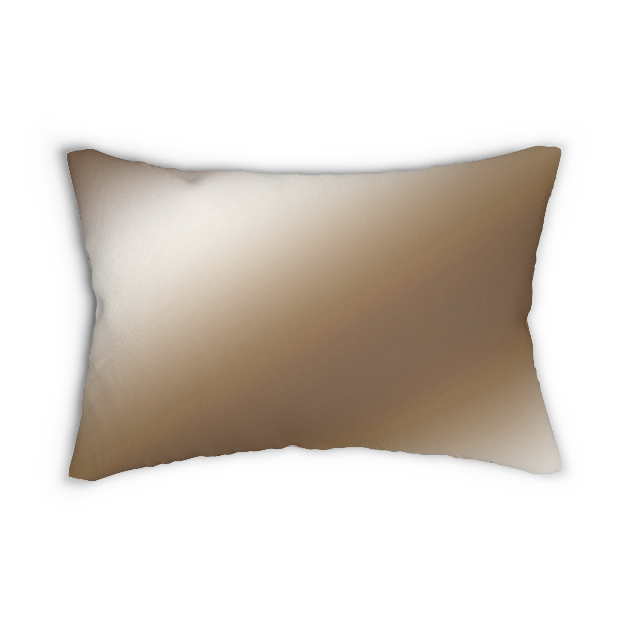 Abstract Lumbar Pillow | Earthy Brown Beige Ombre