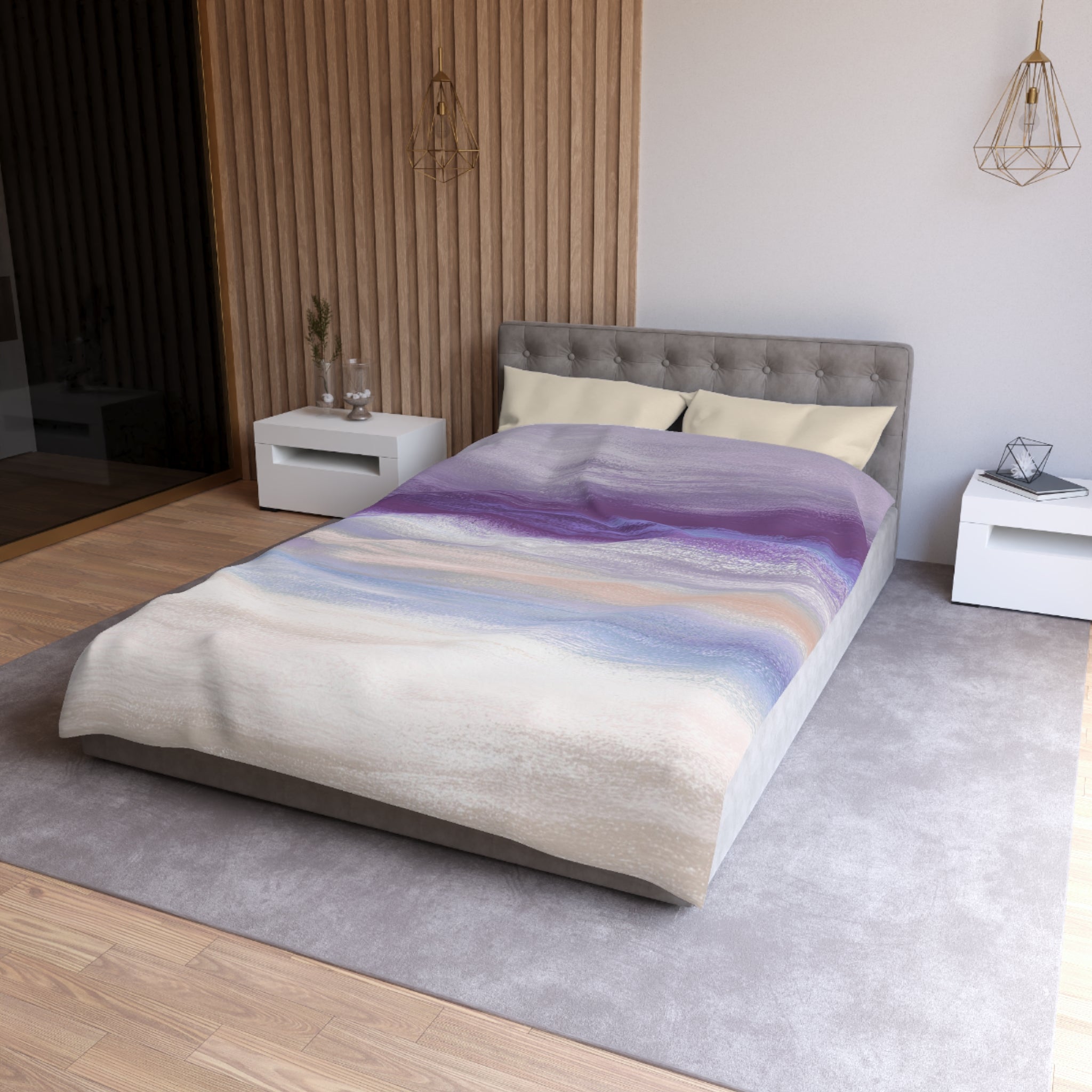 Ombre Duvet, Pillow Cover | Purple Blue Bedroom Decor