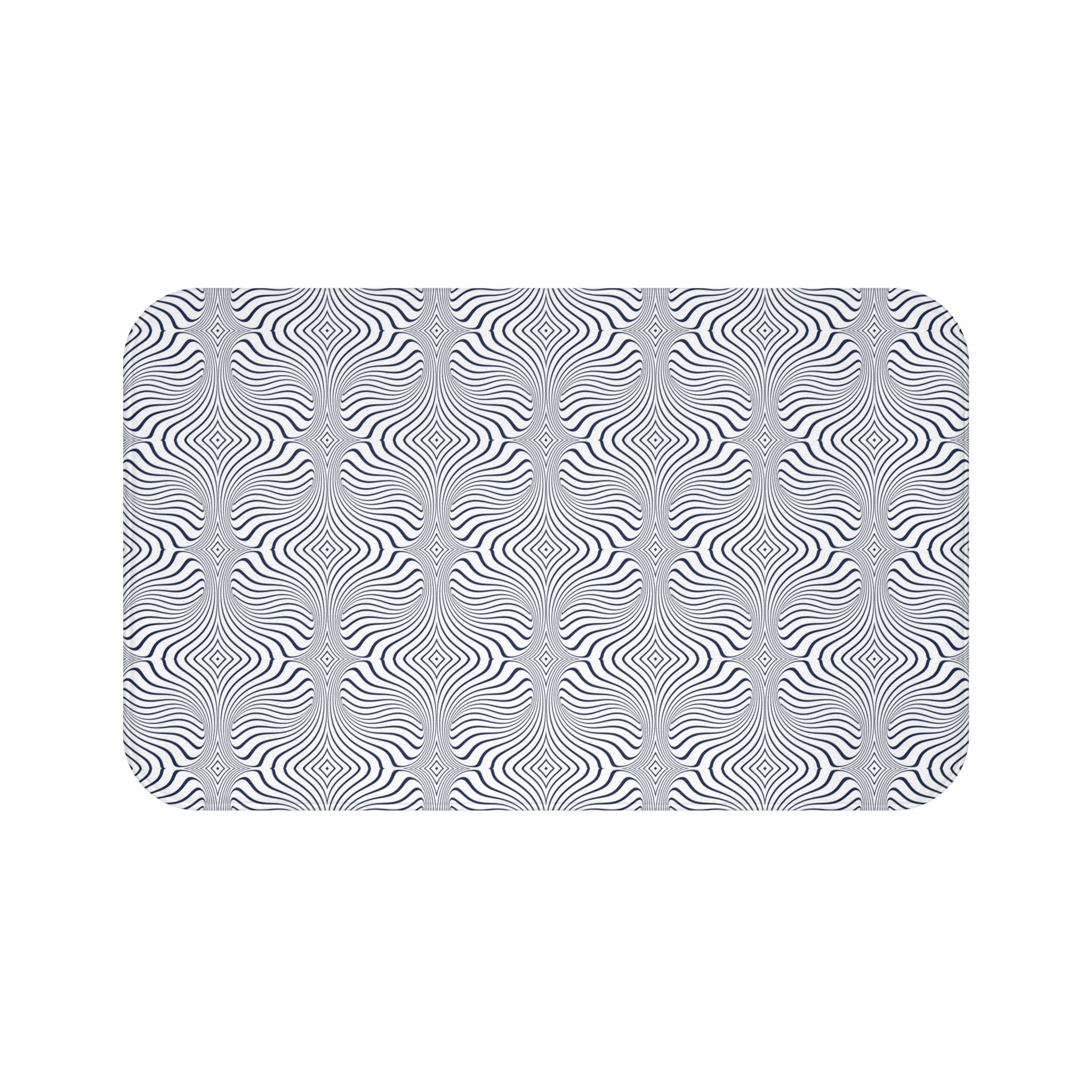 Art Deco Bath Mat | Line Art Geometric Kitchen Mat