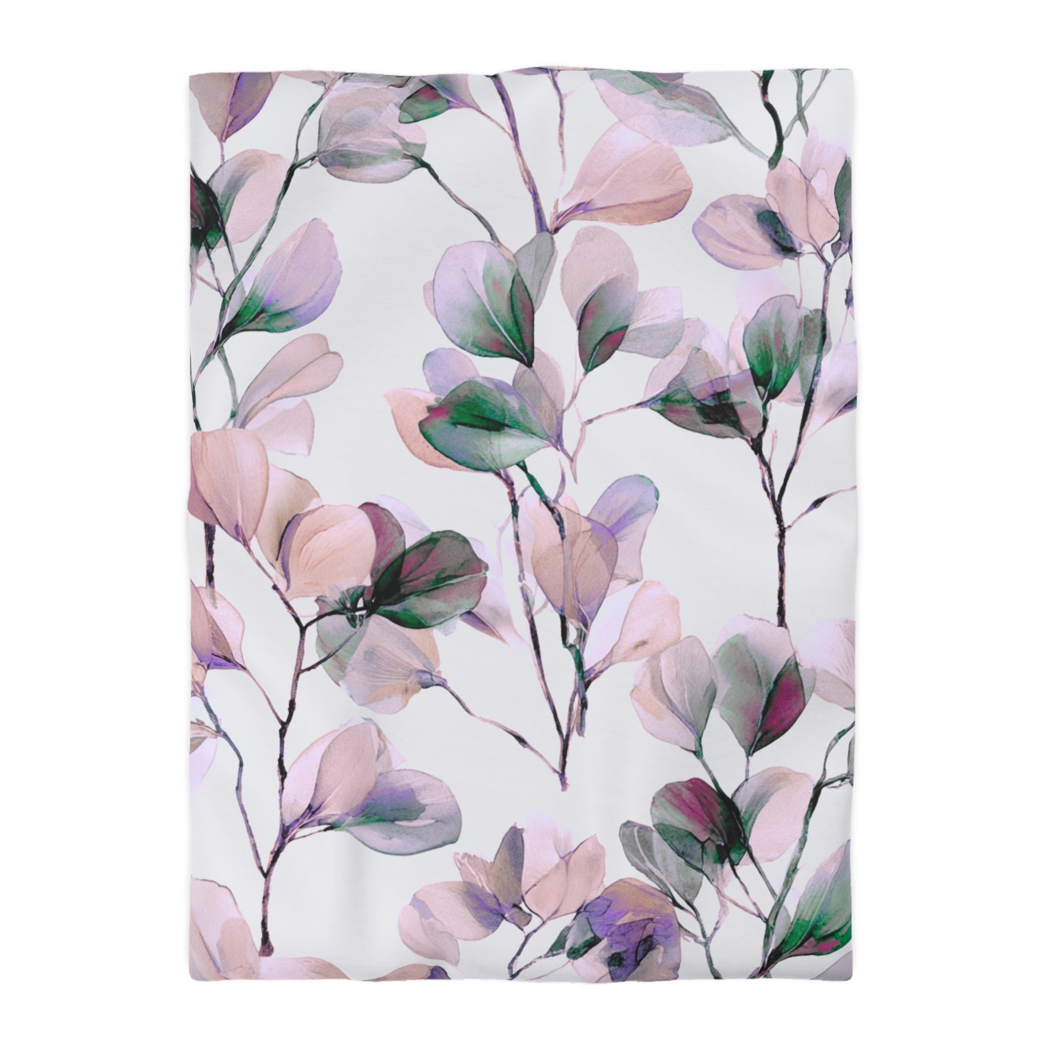 Floral Duvet, Pillow Cover | White Pink Bedroom Decor