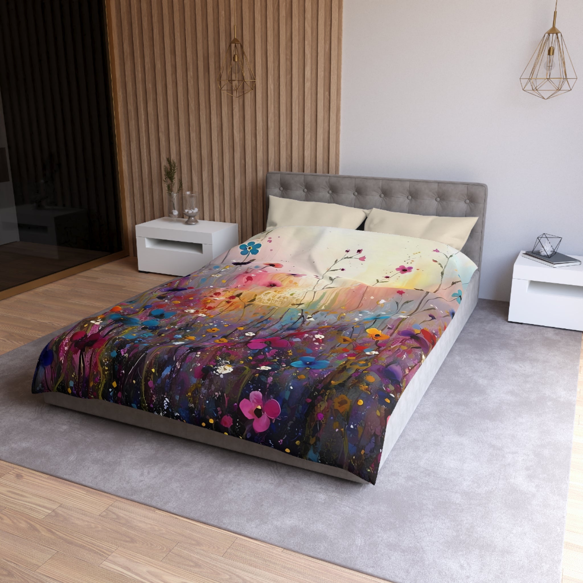 Floral Duvet, Pillow Cover | Wildflowers Bedroom Decor