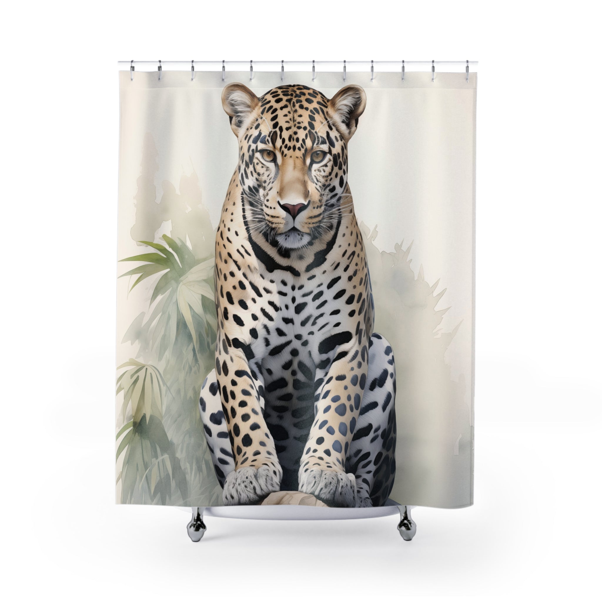 Jaguar Shower Curtain | Safari Jungle Animal, Beautiful Shower Curtain