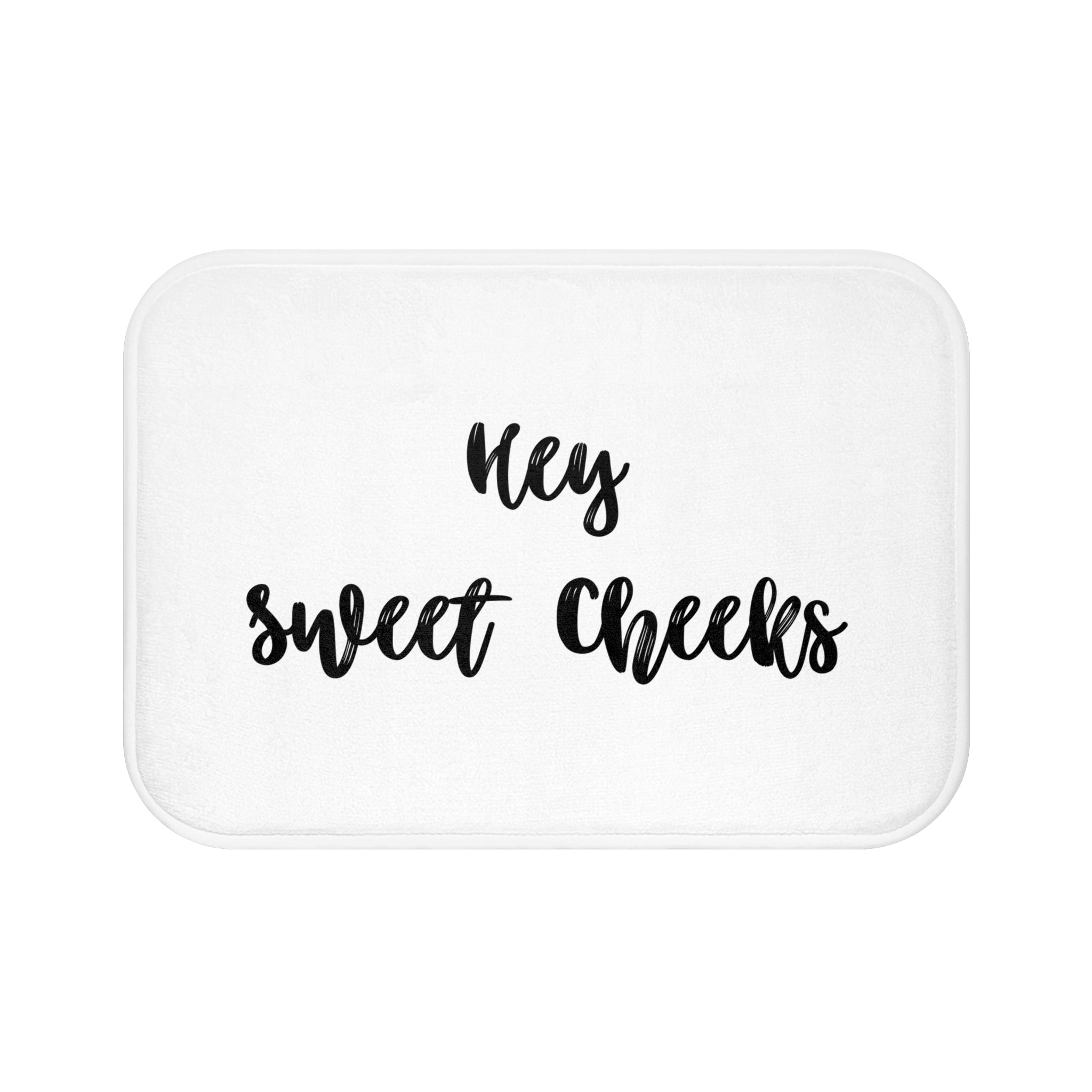 Cute Bath, Kitchen Mat | Black White, Minimalist