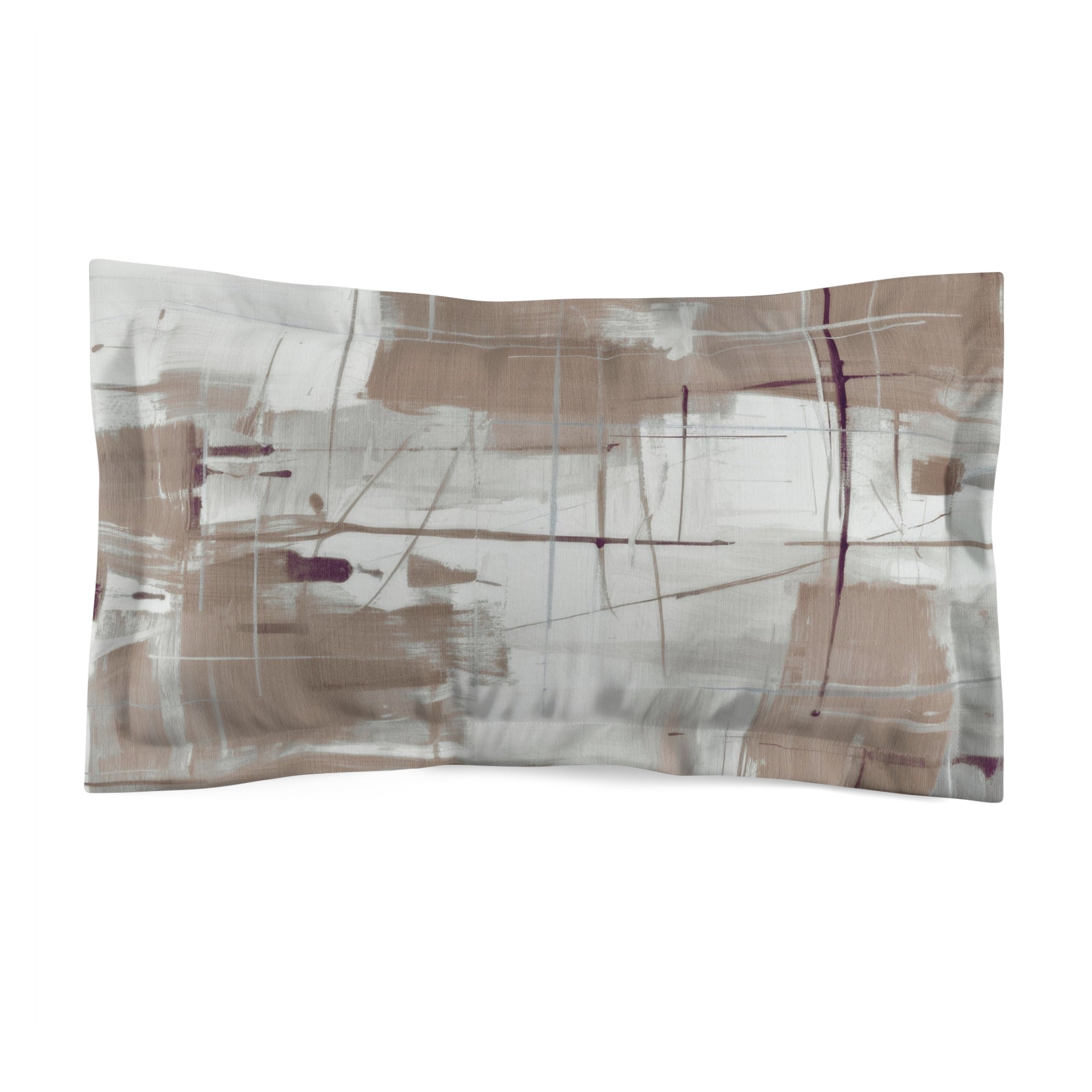 Bedding Pillow Sham | Modern Grey, Beige Bathroom Decor