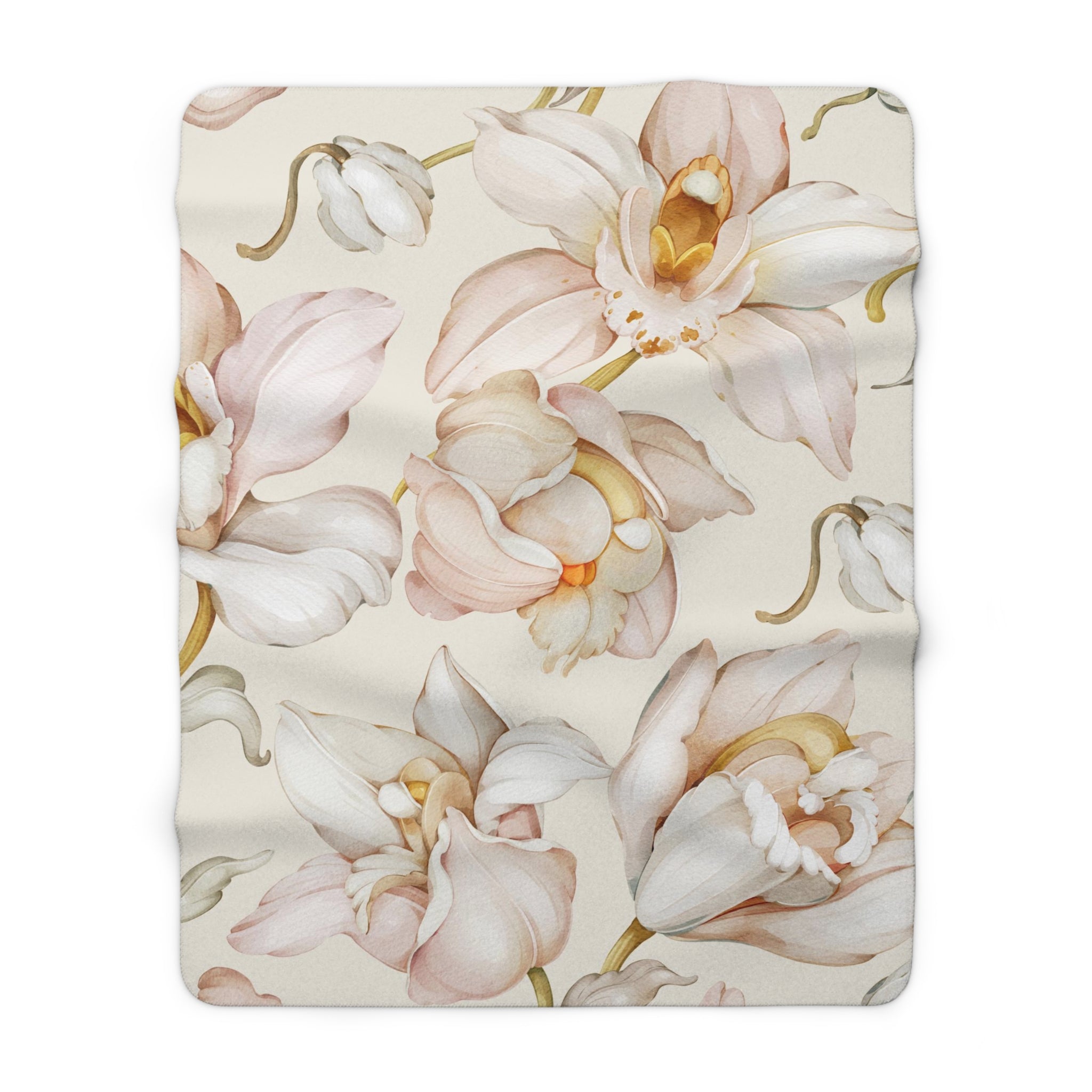 Cozy Comfy, Blanket | Orchids Blush Beige Pink Ivory