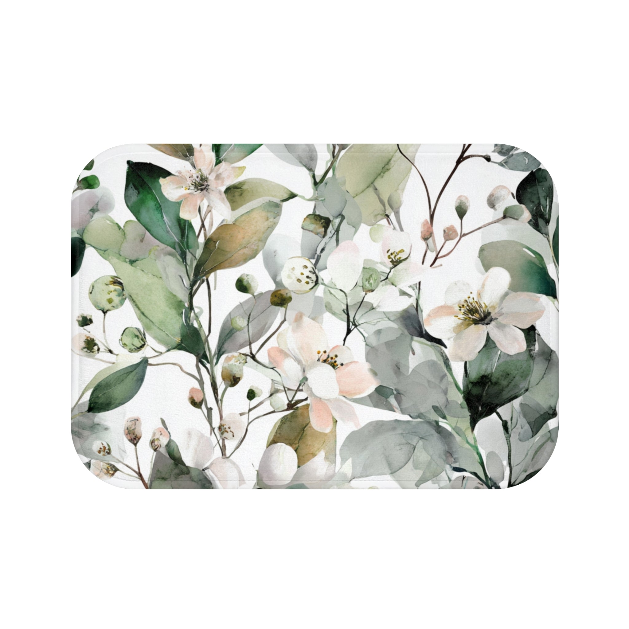 Floral Bath Mat | Botanical Forest Kitchen Mat