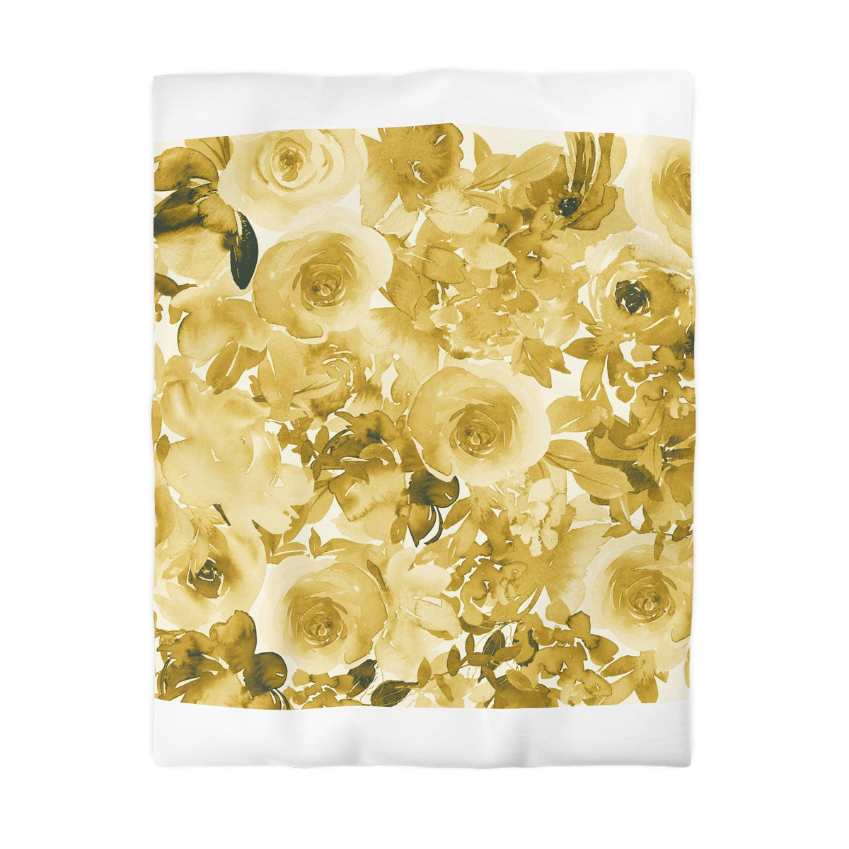 a vibrant and colorful floral pattern, with a variety of yellow and green flowers arranged in a visually appealing manner.