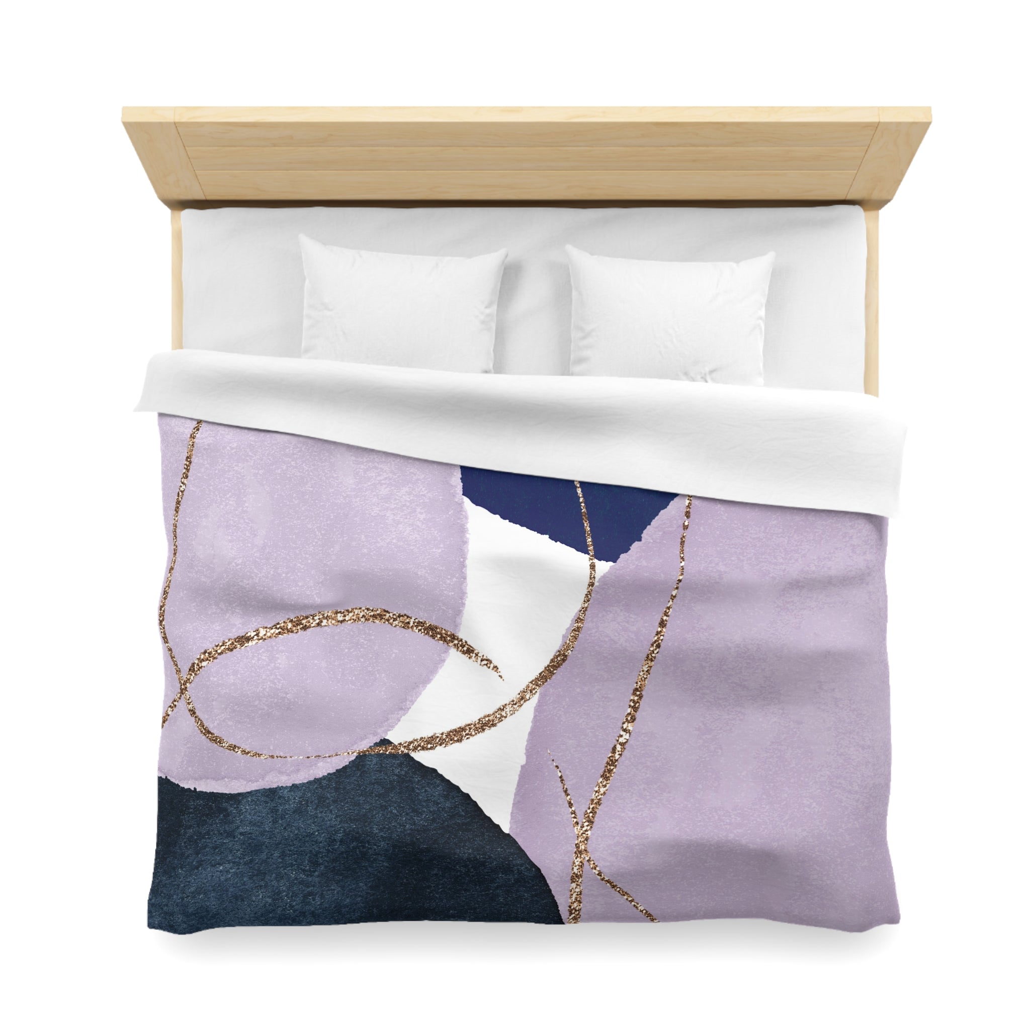 Abstract Duvet Cover | Lavender Purple, Blue | Bedding Sets