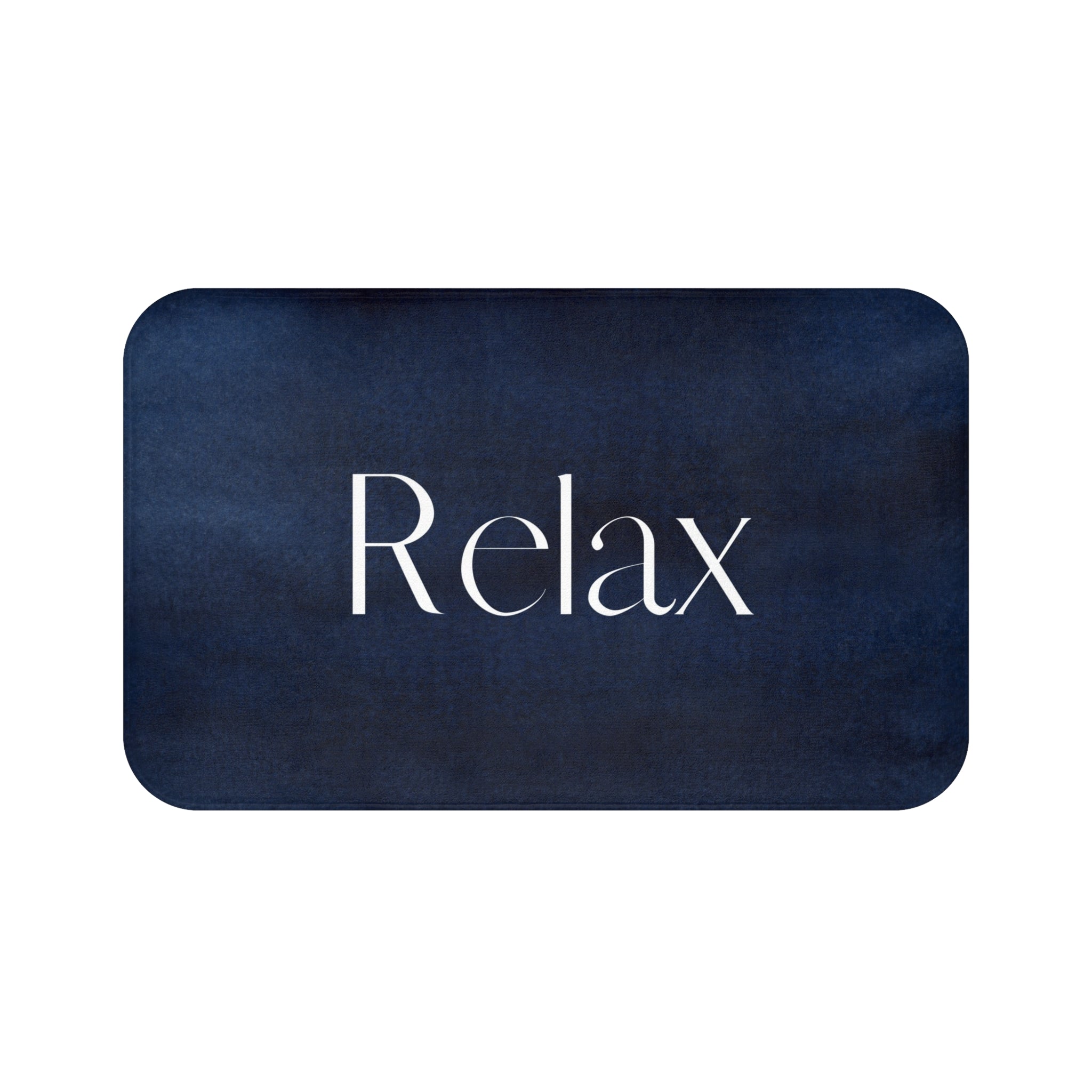 Navy Blue Bath Mat | Relax, Zen Kitchen Mat