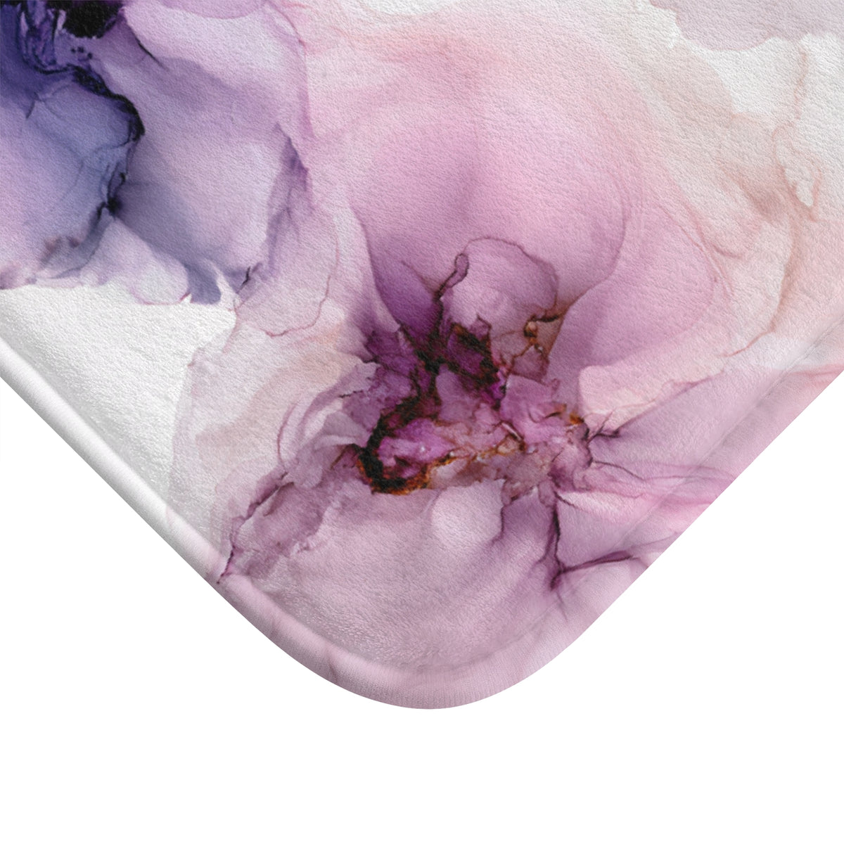 a close-up view of a marble-style abstract design with a mix of purple and pink hues. The design appears to be a watercolor-like effect, with a sense of depth and texture. The image does not contain any discernible objects or actions, and there are no specific actions or movements captured. The image does not contain any text or countable objects.