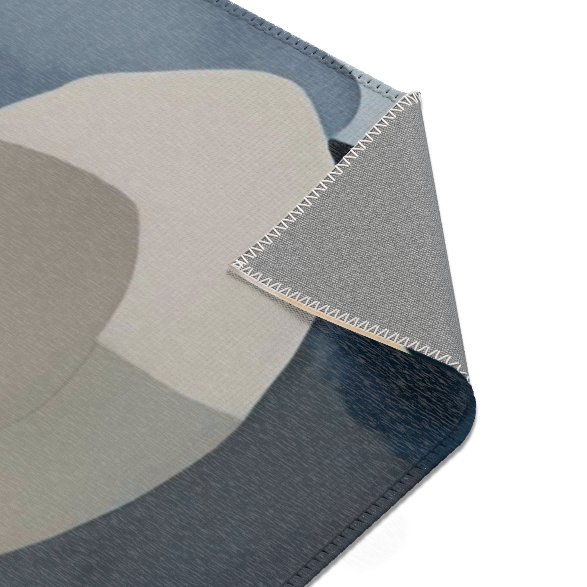 Abstract Area Rug | Sky Deni Blue, Grey Blush Pink Grey Beige Watercolor