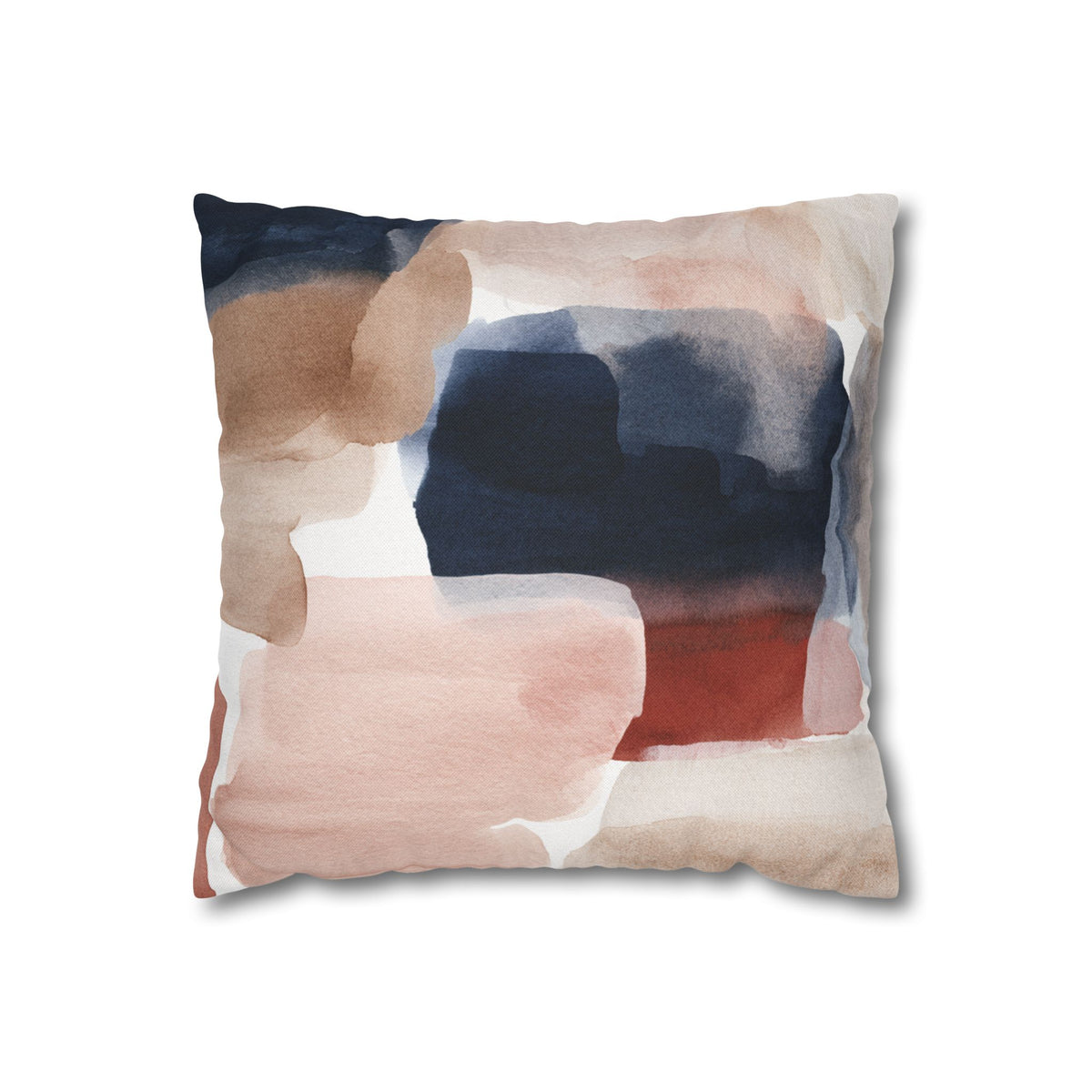 Abstract Pillow Cover | Blush Navy Watercolor Pillowcase