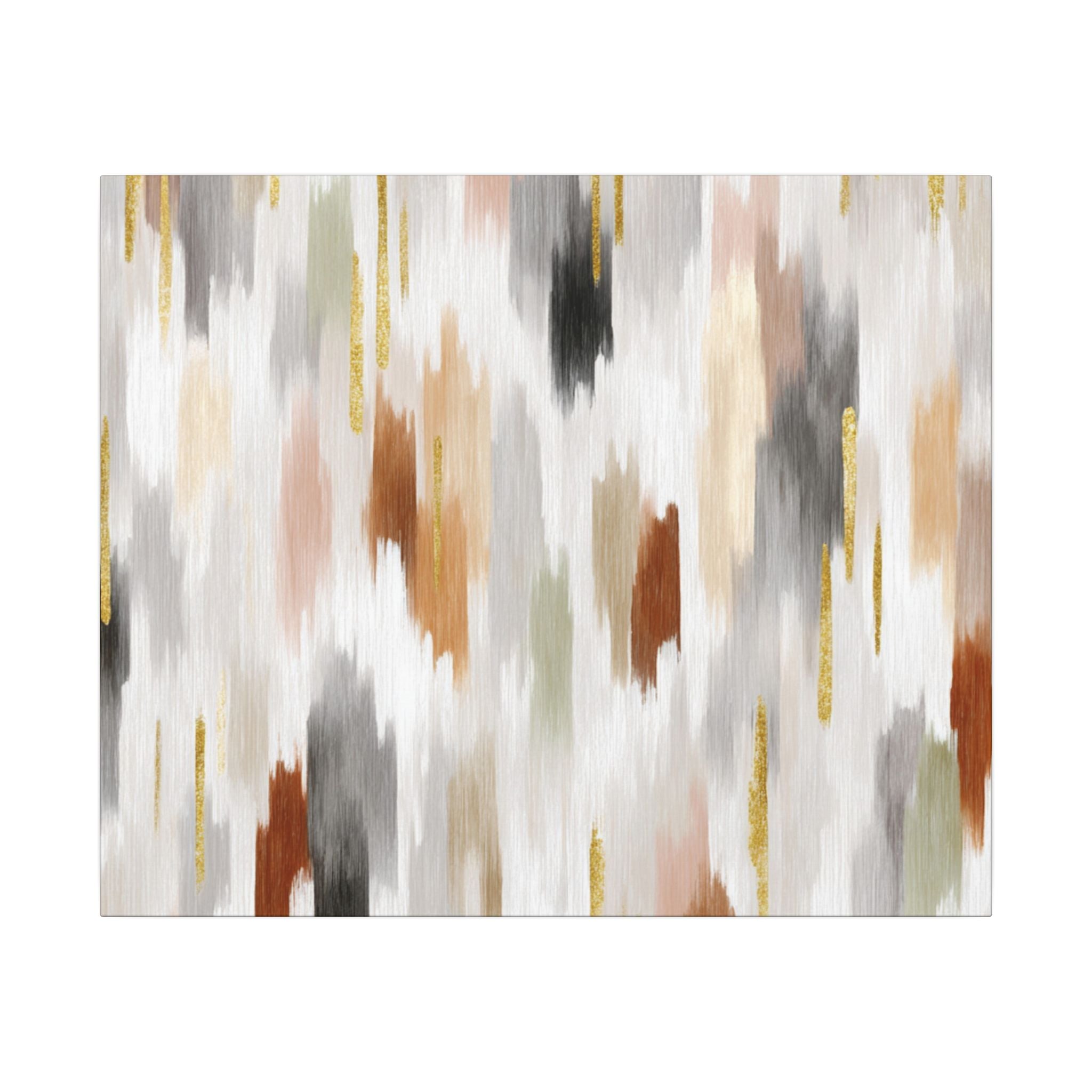 The image is an abstract painting with a variety of colors and brushstrokes, creating a dynamic and visually interesting composition.