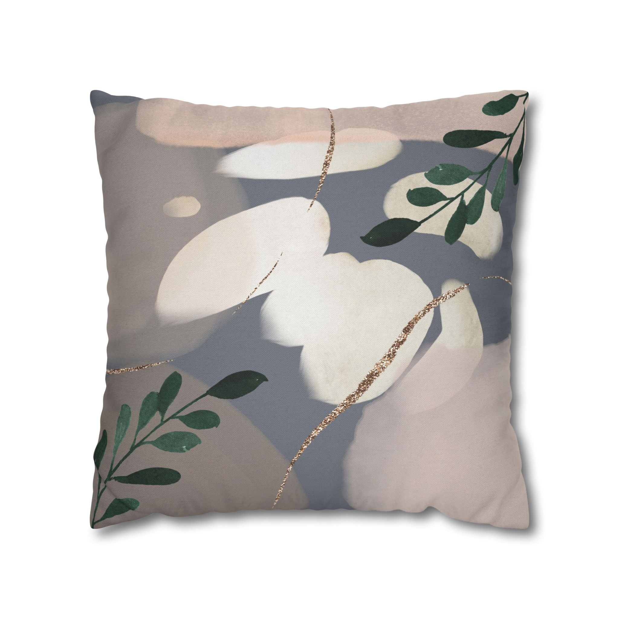 Abstract Pillow Cover | Earthy Neutral Grey Beige Watercolor Pillowcase