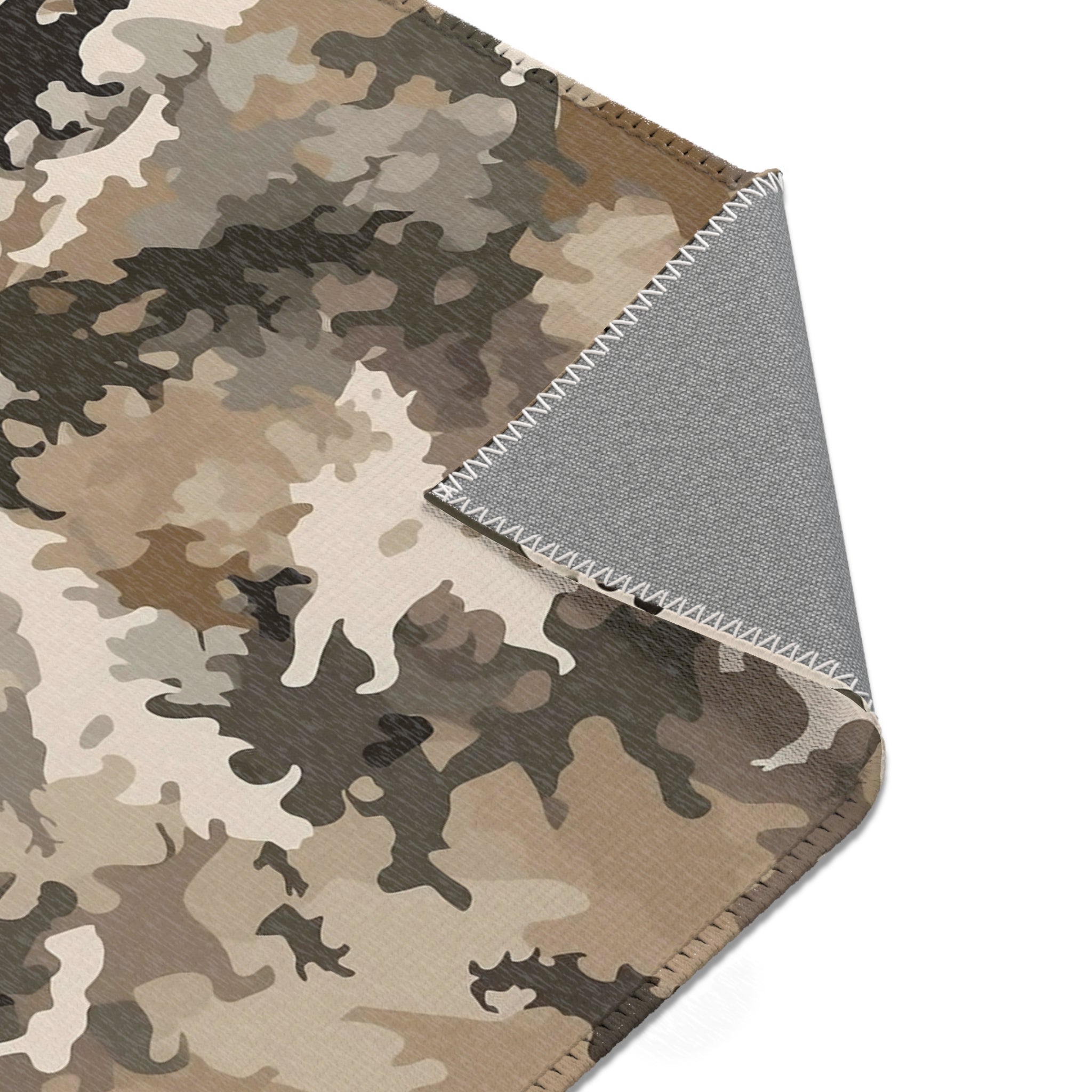 Abstract Area Rug | Beige Brown Cream Watercolor Artsy Rug