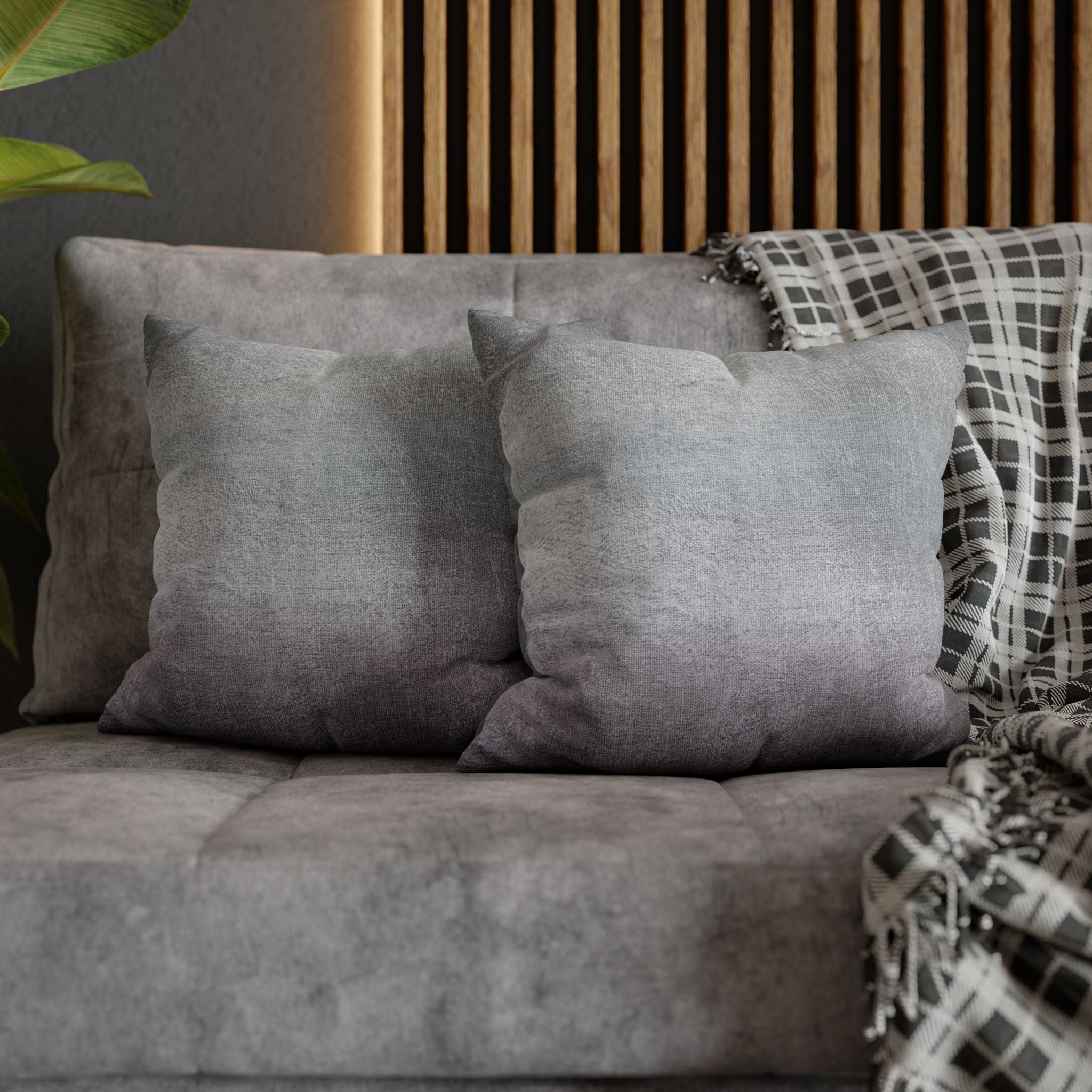 Abstract Pillow Cover | Grey Lavender Ombre Pillowcase