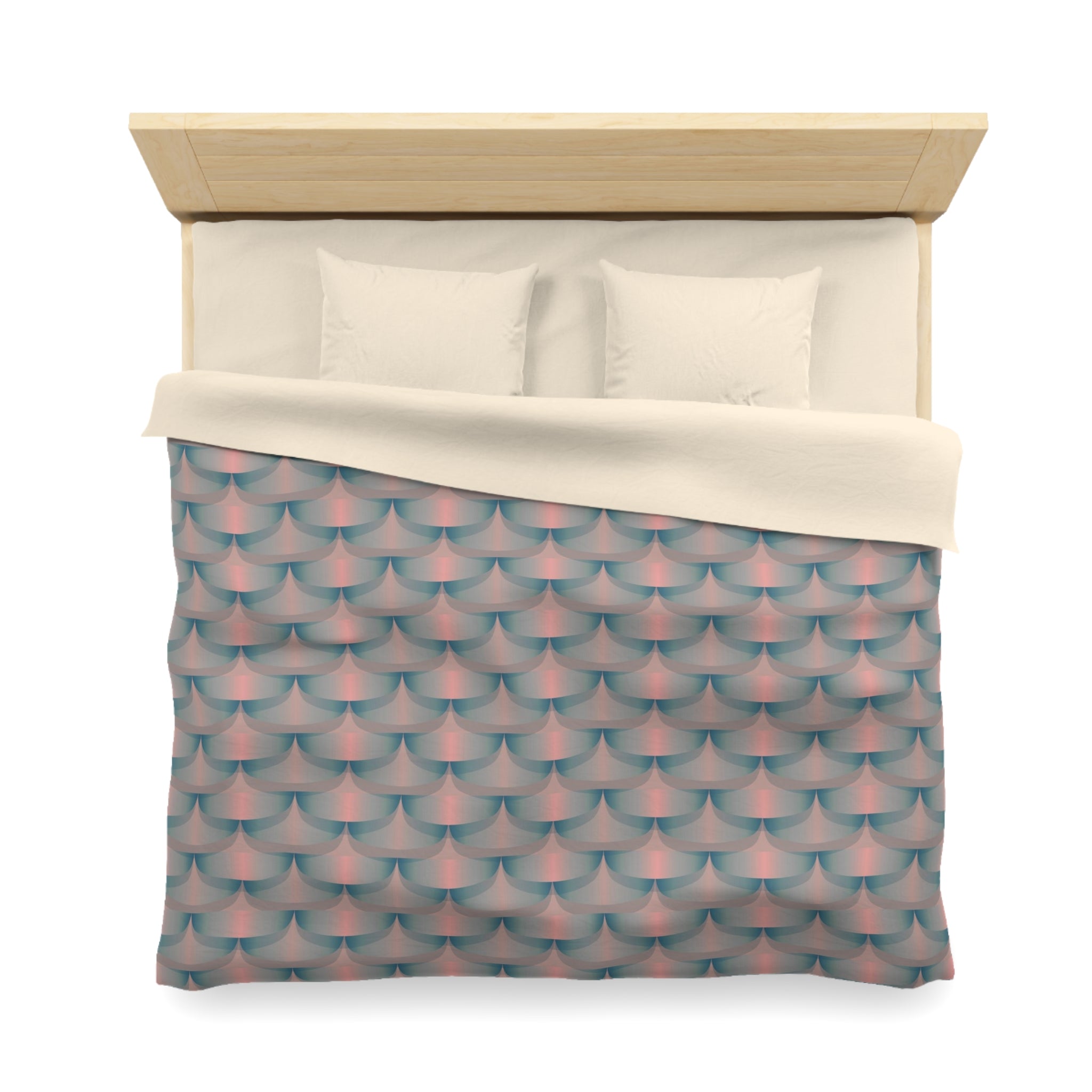 Art Deco Duvet Cover | Pink Blue