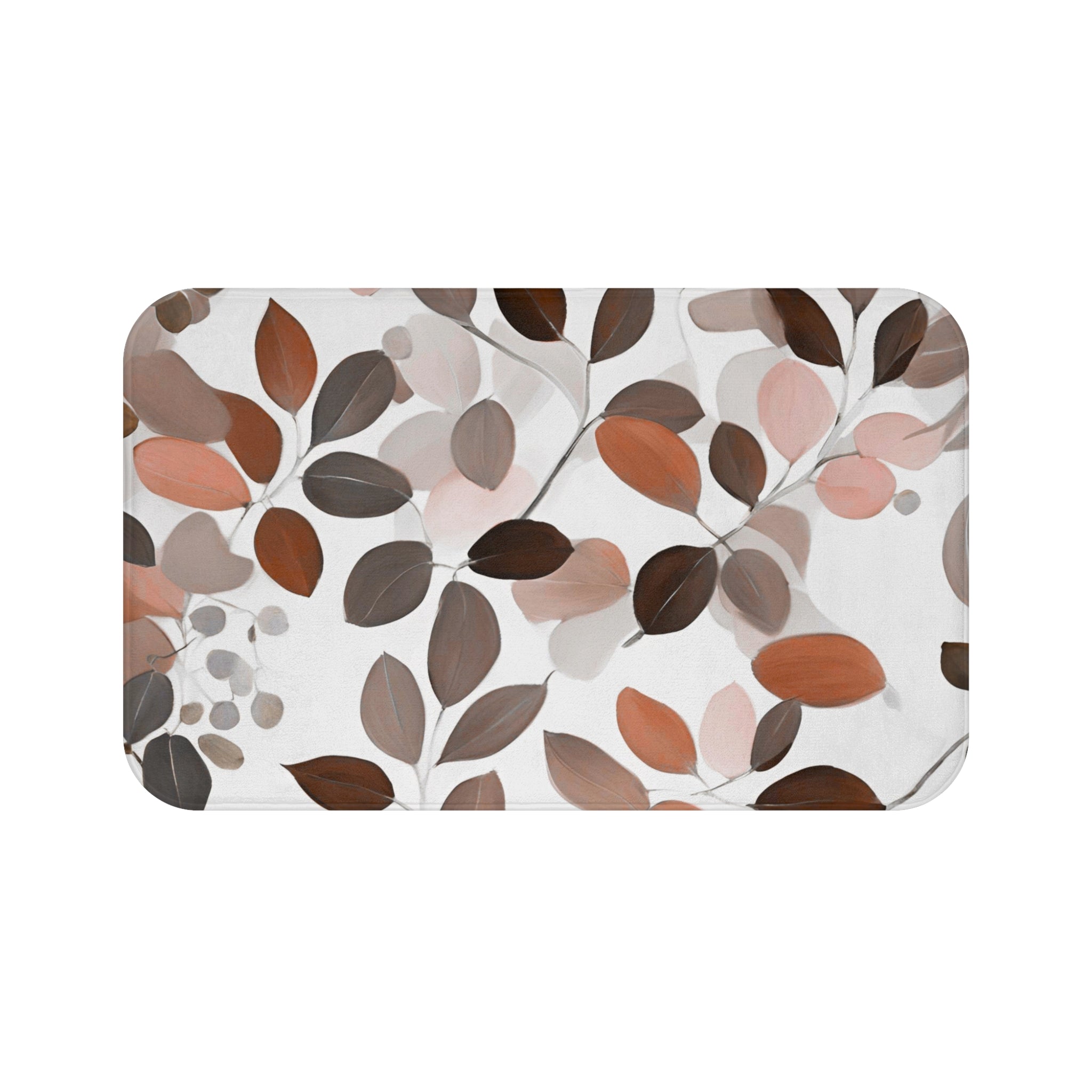 Autumn Leaves Bath Mat | Fall Colorful Kitchen Mat