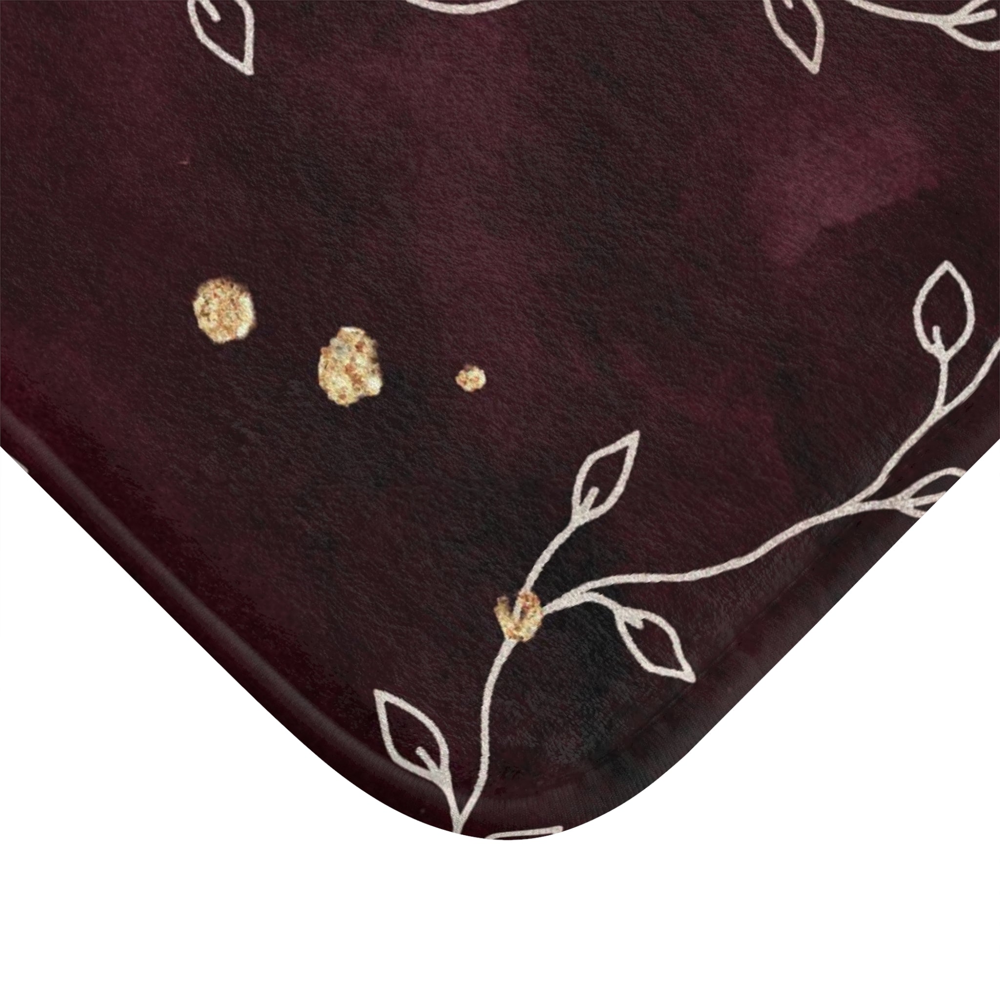 Bath, Kitchen Mat, Rug | Burgundy Watercolor