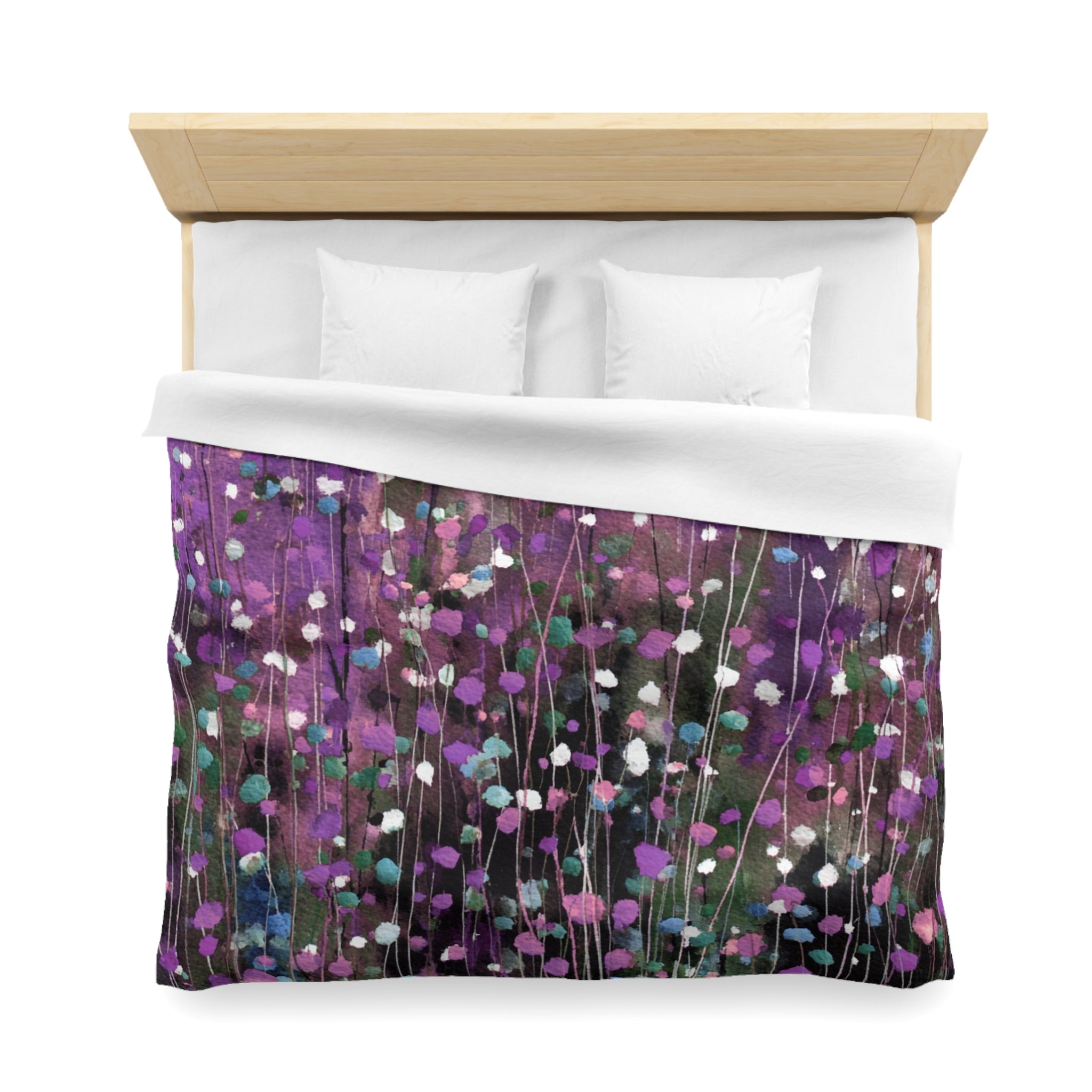 Floral Duvet, Pillow Cover | Purple Bedroom Decor