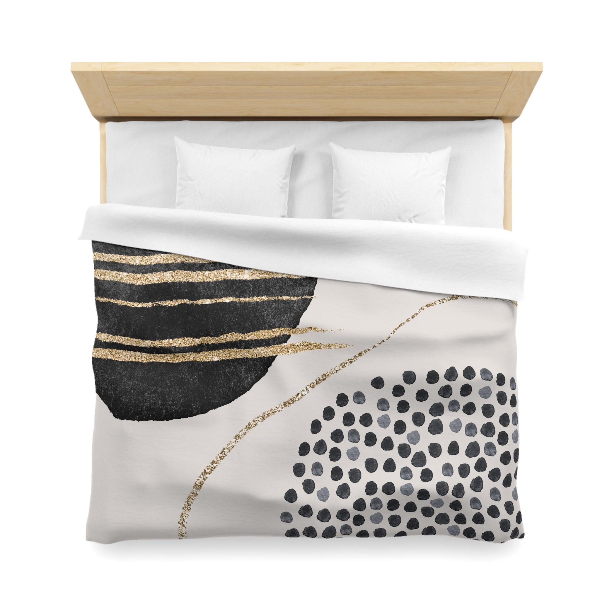 Abstract Duvet Cover | Grey Black