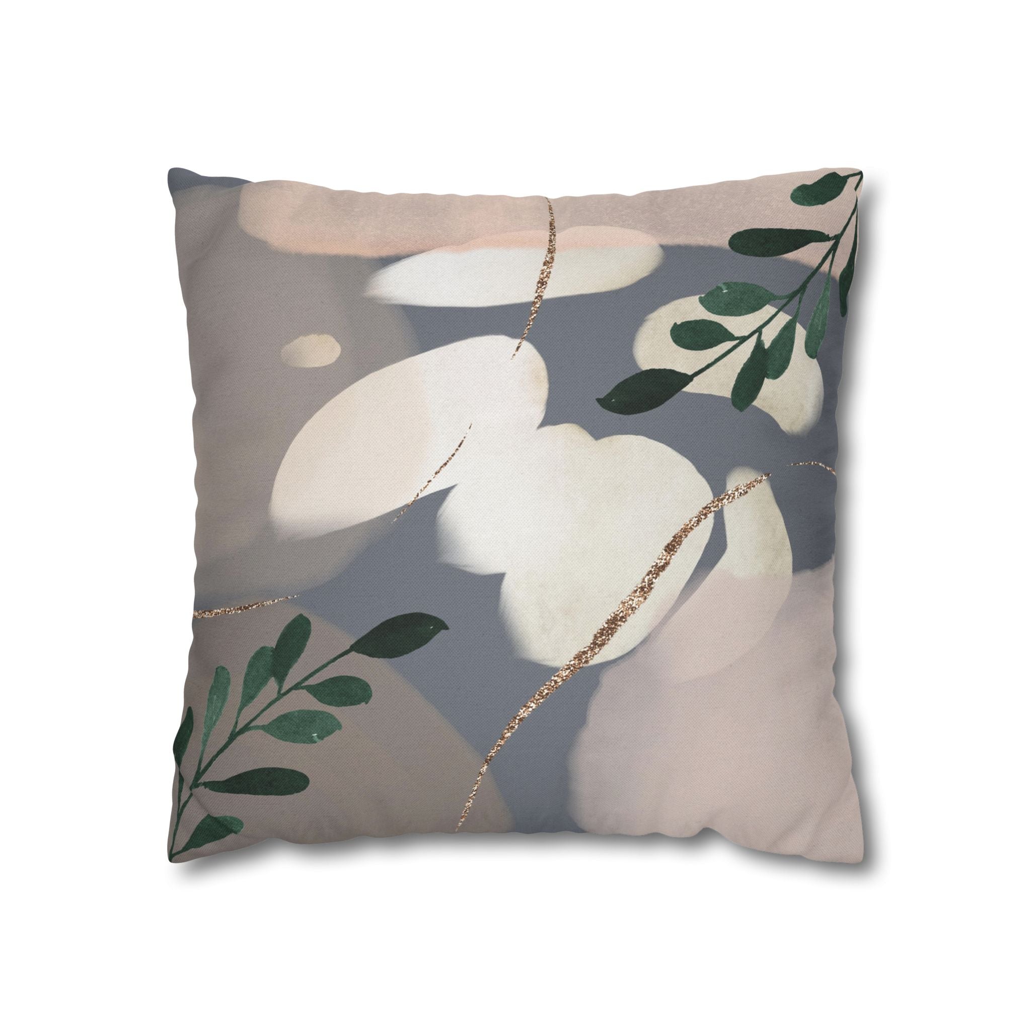 Abstract Pillow Cover | Earthy Neutral Grey Beige Watercolor Pillowcase