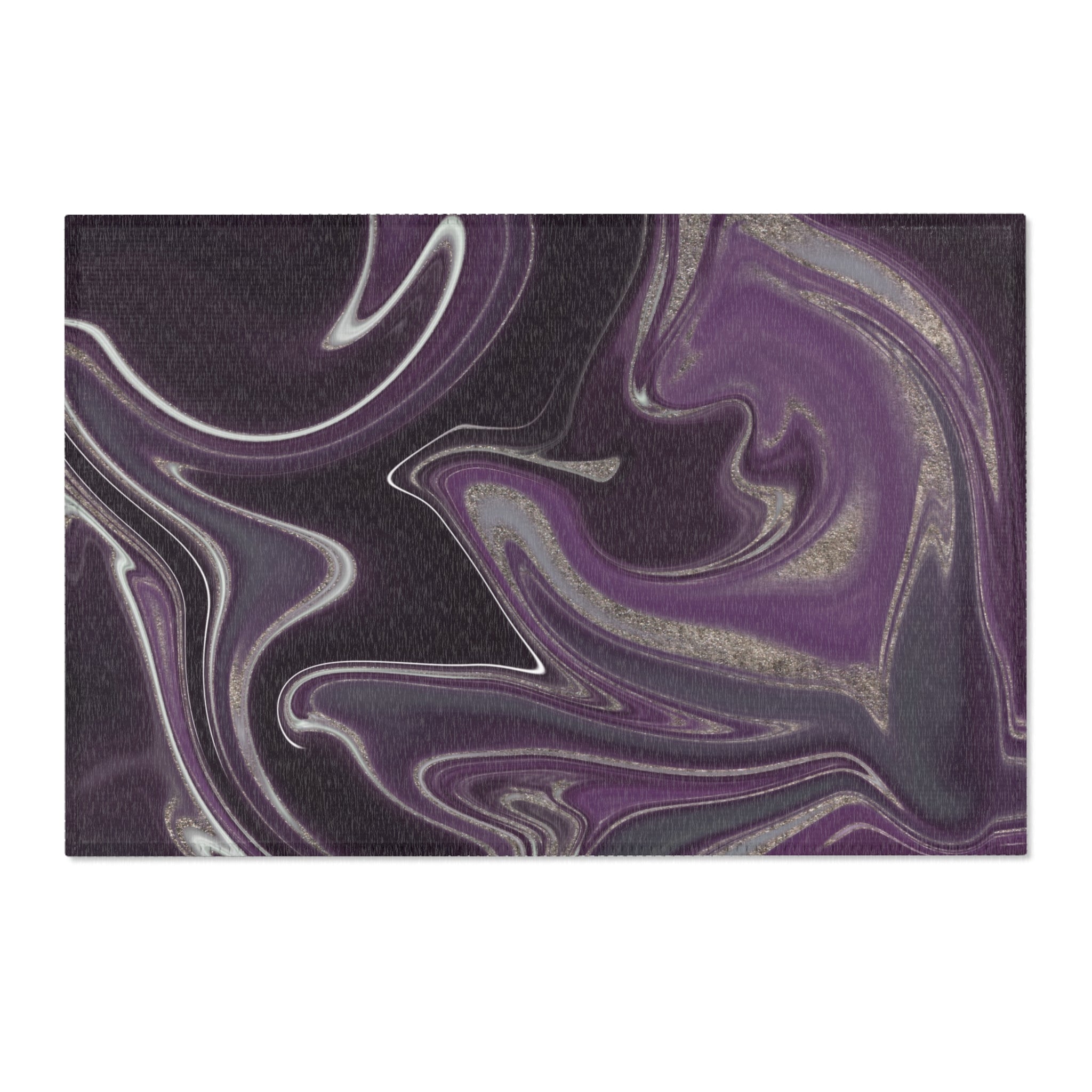 Abstract Large Area Rug | Modern Rug, Purple Lavender