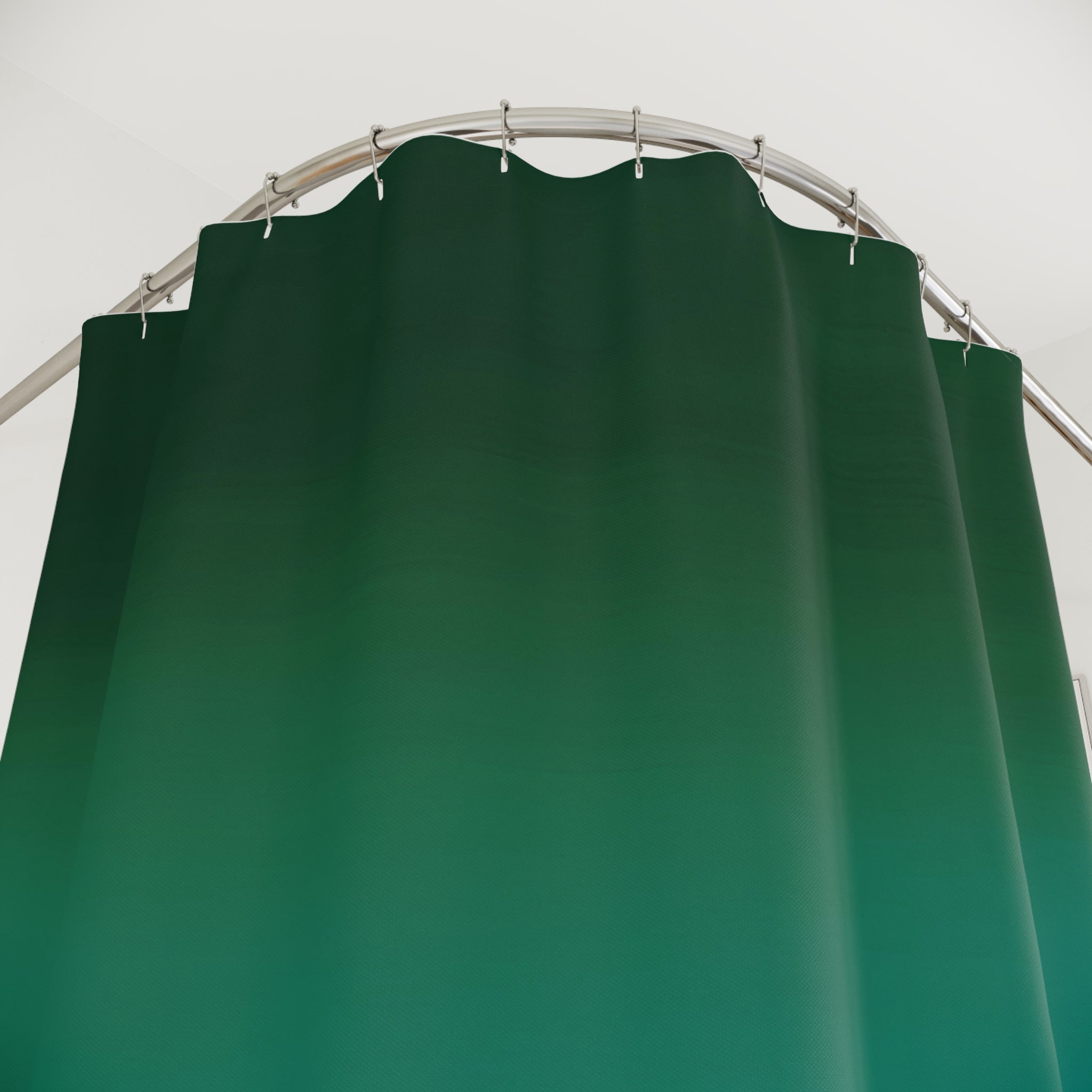 Green Shower Curtain | Forest Hunter, Teal Green