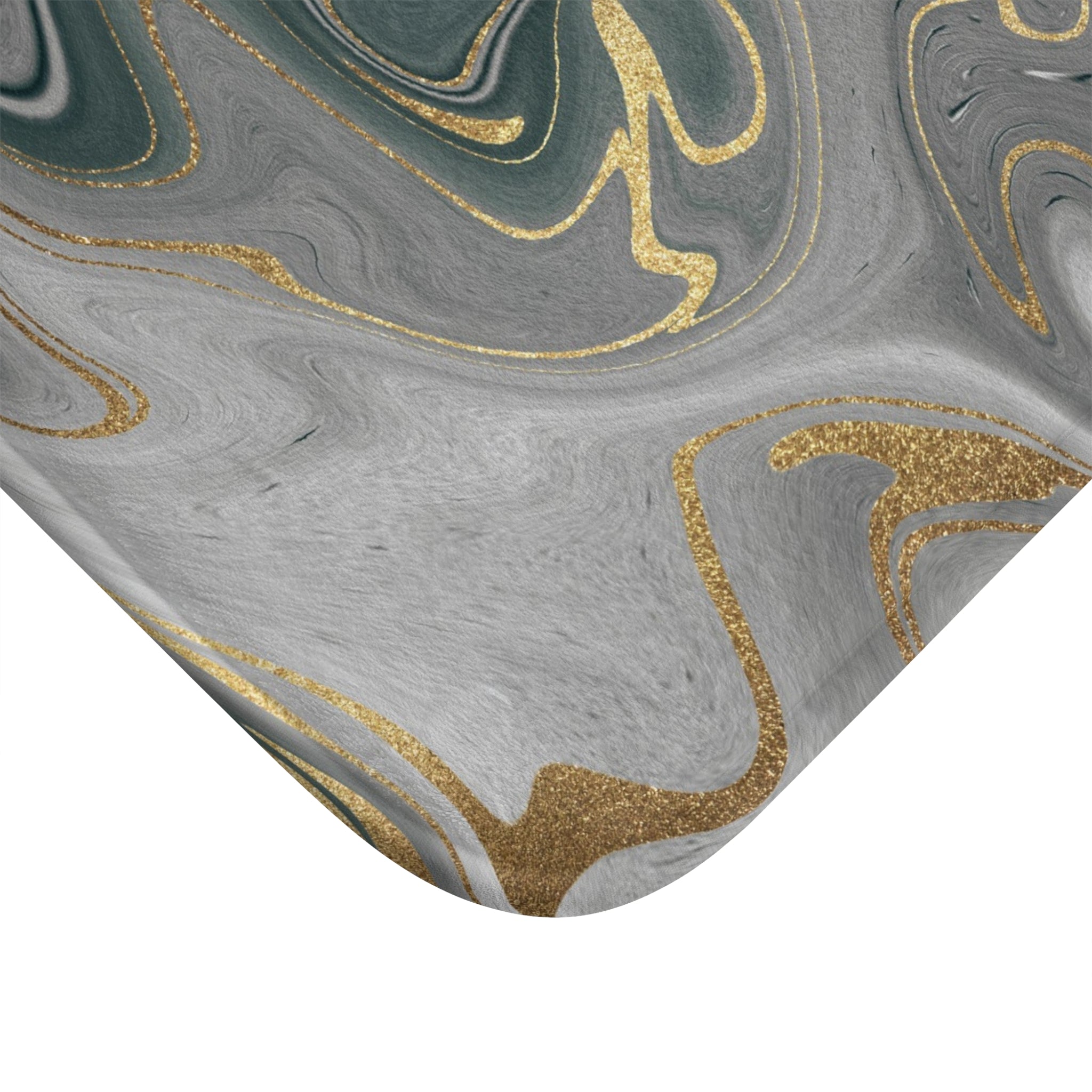 Marble Abstract Bath Mat | Grey Kitchen Mat