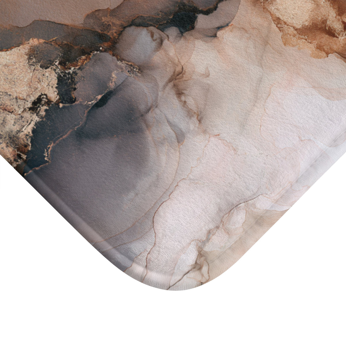 a marble-like texture with a blend of brown, gray, and white colors, creating a visually appealing and abstract pattern.