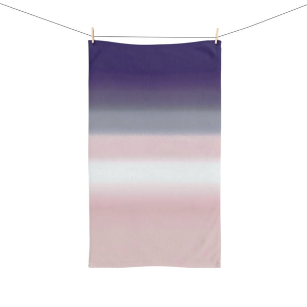Abstract Kitchen, Bath Hand Towel | Lavender Purple, Blush Pink