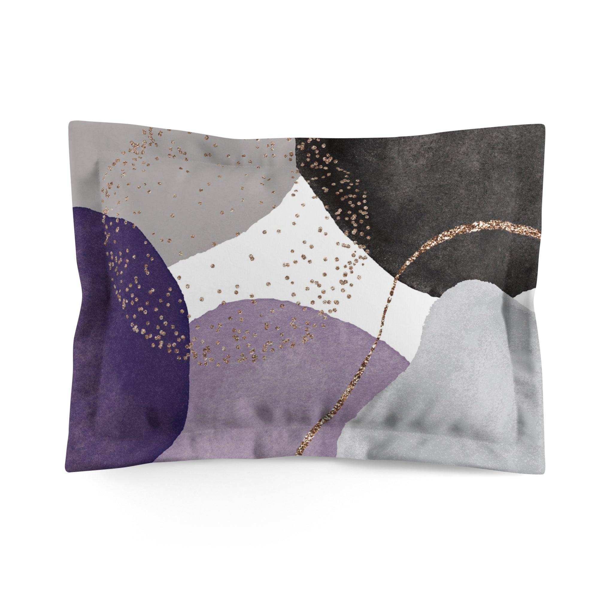 Bedding Pillow Sham | Modern Lavender Purple Grey Bedding Pillow