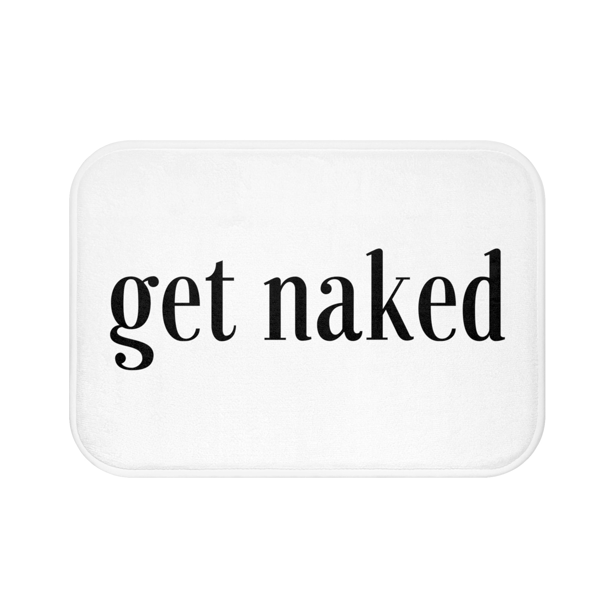 Get Naked Bath Mat | White Black