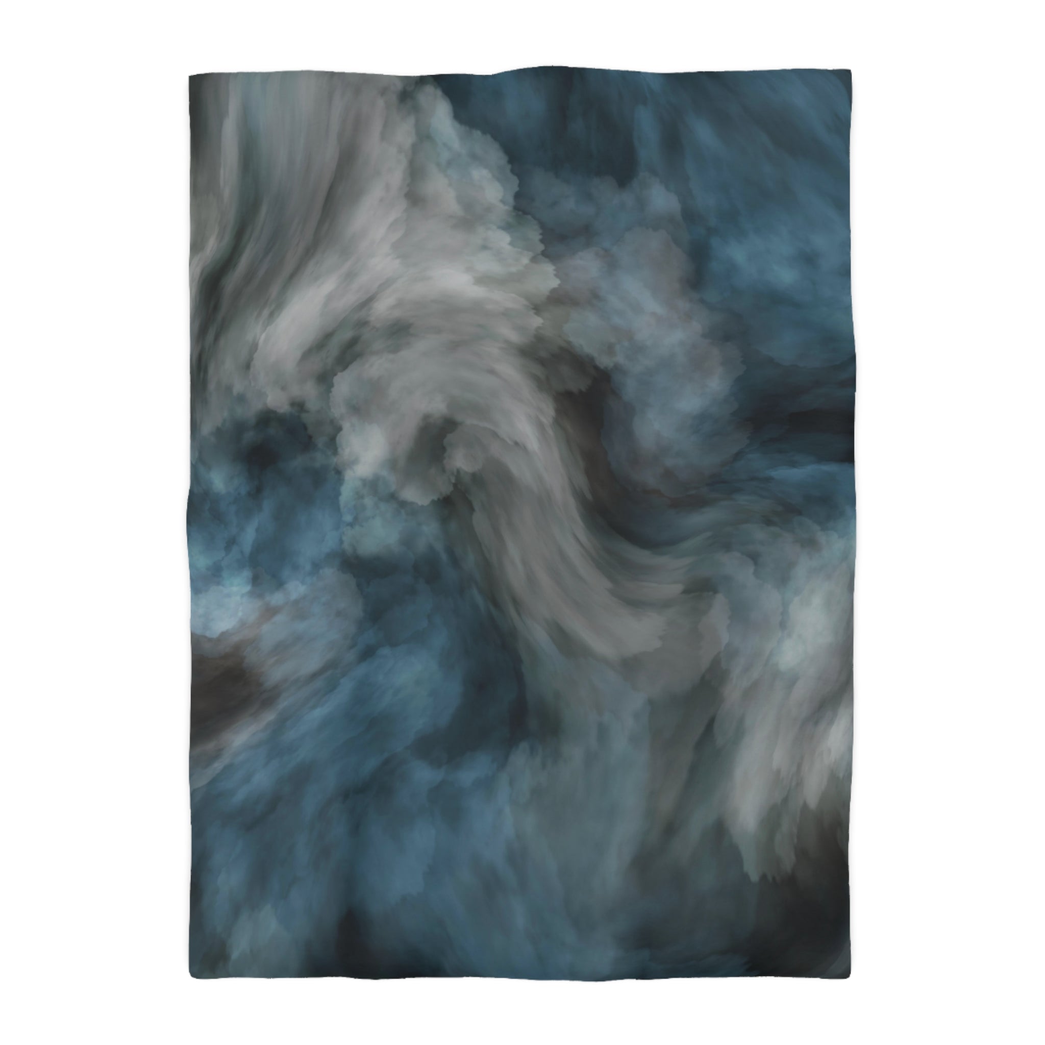 Abstract Duvet, Pillow Cover | Blue Grey Bedroom Decor