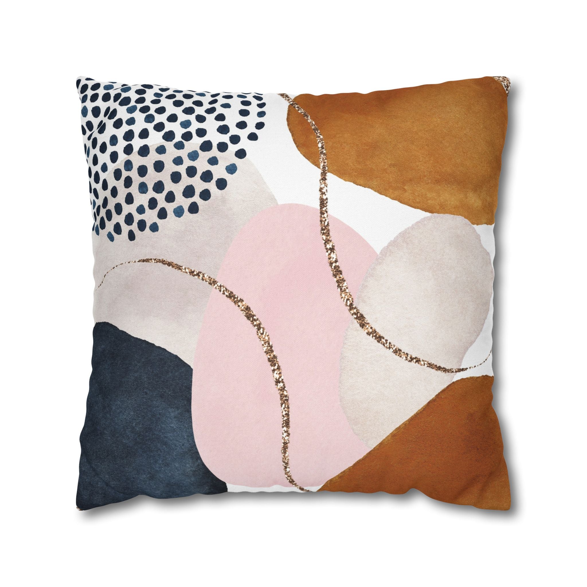 Abstract Throw Pillow Cover, Watercolor Modern Organic Decor Cushion