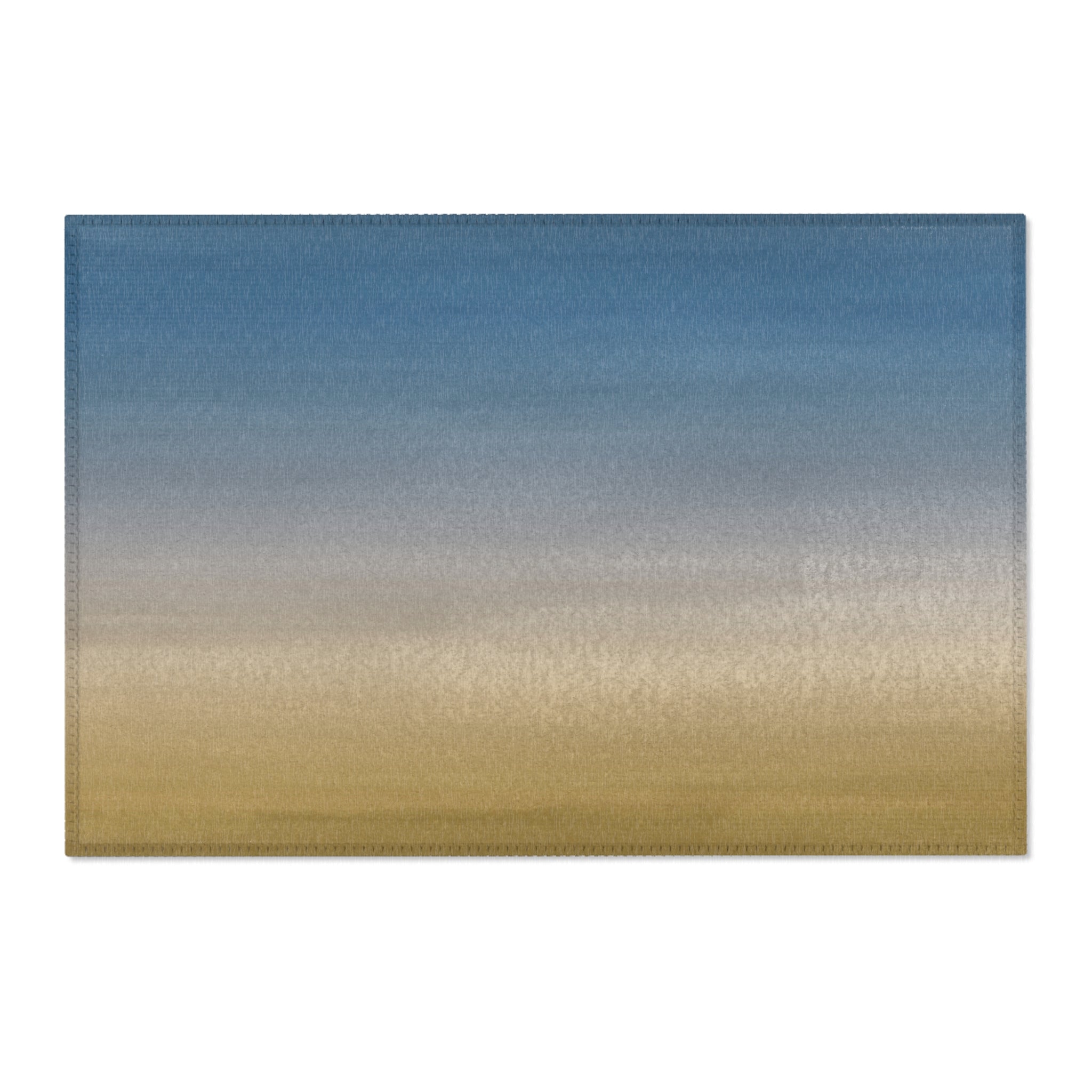 Modern Area Rug | Sky Blue, Honey Beige Ombre